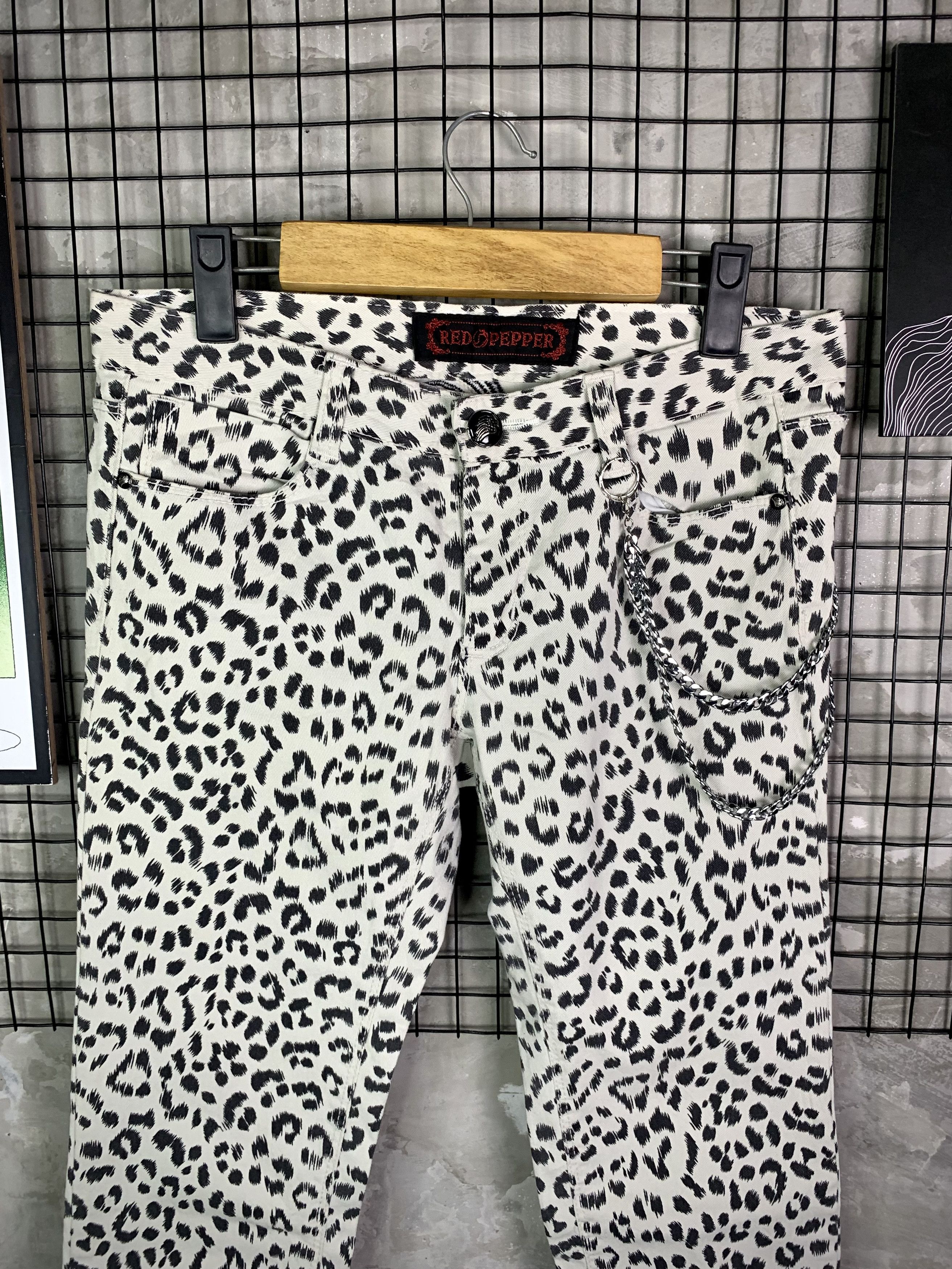 Japanese Brand Red Pepper Leopard Print Punk Grunge Pants Size US 28 / EU 44 - 3 Thumbnail