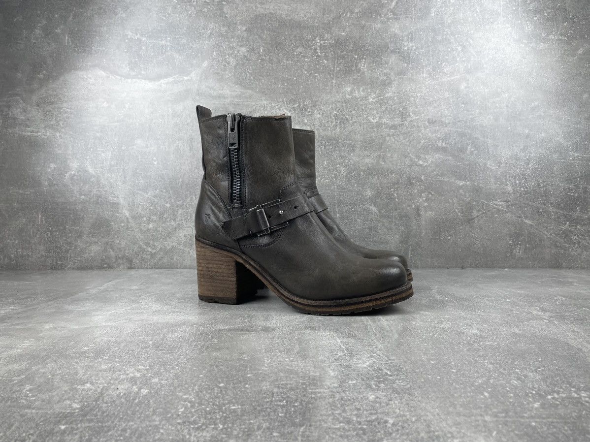 Frye FRYE Vintage Avant Garde Zip Olive Leather Boots Size US 11 / IT 41 - 1 Thumbnail