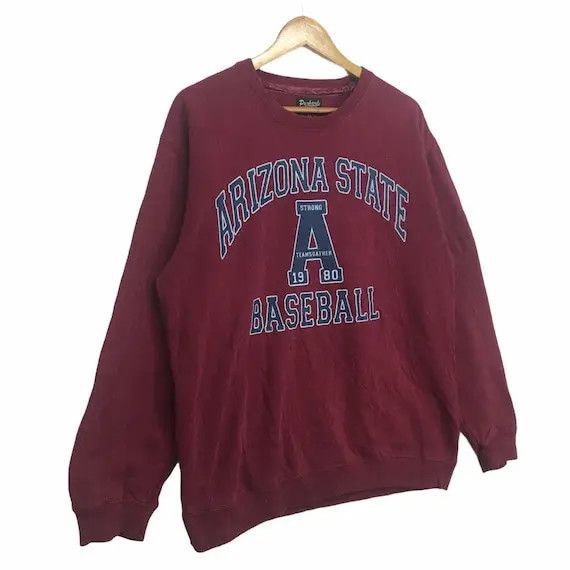 MLB × Vintage Vtg PANHARD Arizona State Baseball Sweatshirt Spell Out Size US XL / EU 56 / 4 - 3 Thumbnail