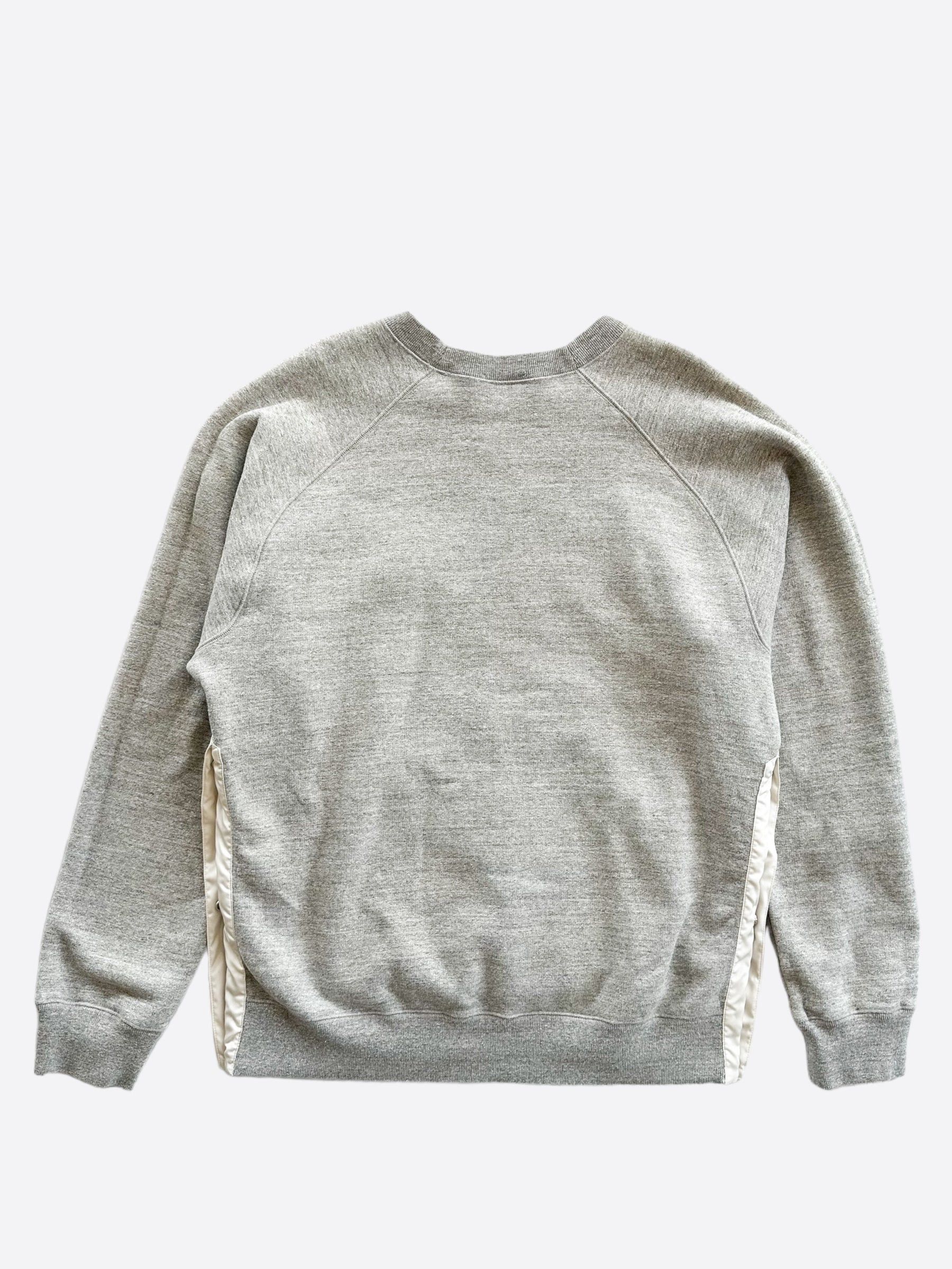 Dior × Sacai Dior Sacai Grey Embroidered Patch Sweater Size US XXL / EU 58 / 5 - 2 Thumbnail