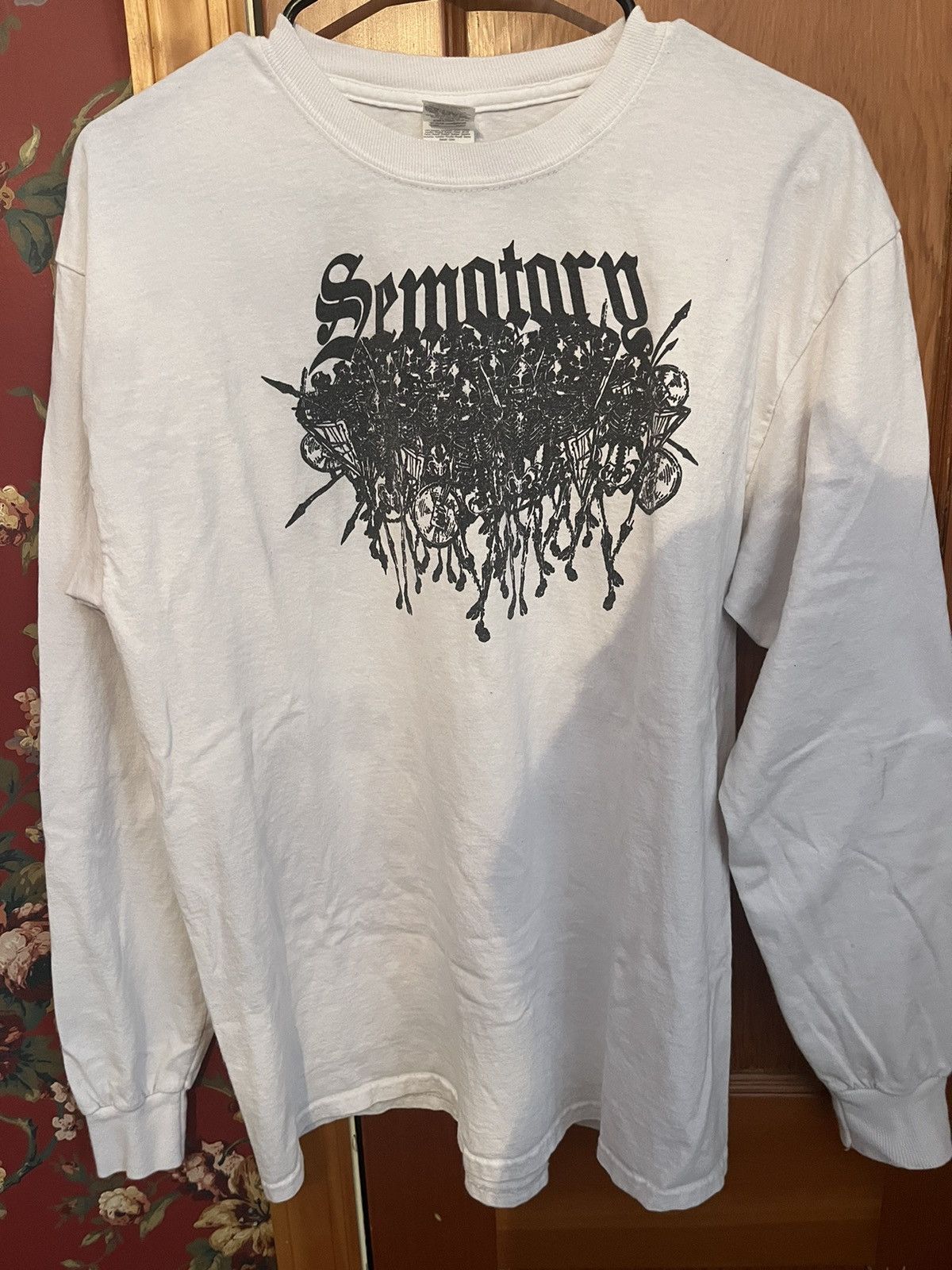 image of Haunted Mound 1/20 OG Sematary White Long Sleeve Shirt, Men's (Size XL)