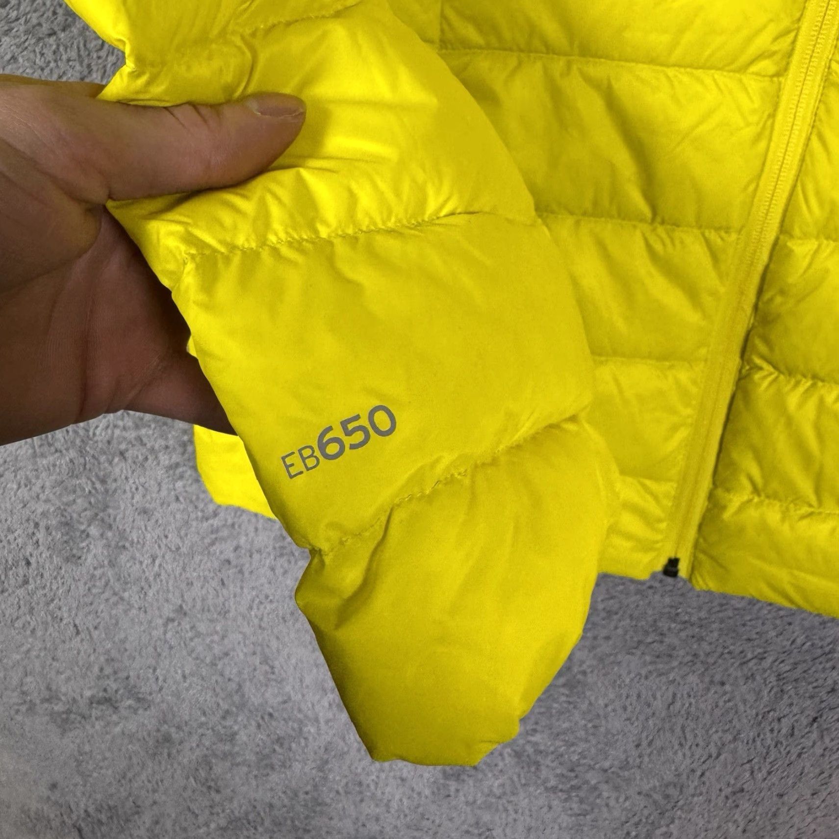 Eddie Bauer Eddie Bauer Down Jacket Women L EB650 Quilted Puffer Full Zip Neon Yellow Coat Size L / US 10 / IT 46 - 6 Thumbnail