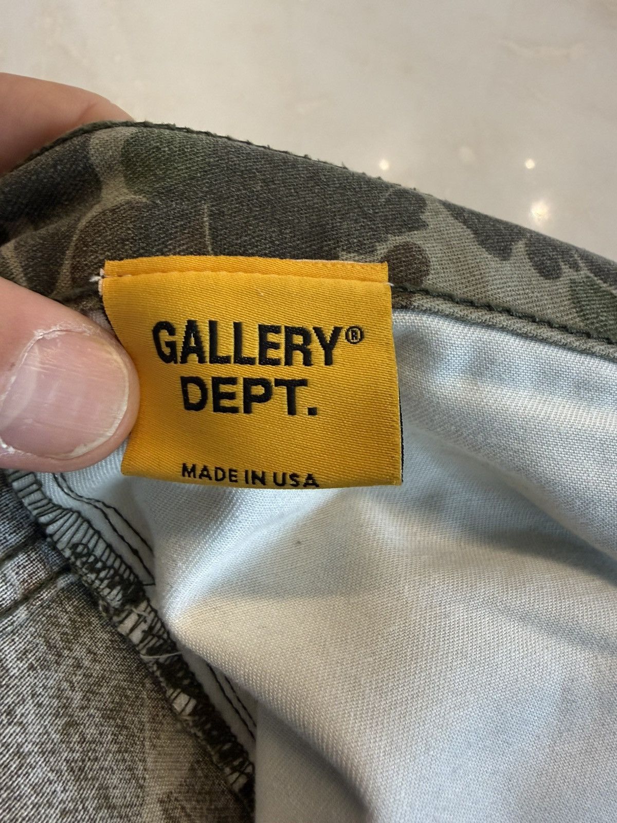 Gallery Dept. Gallery DEPT Camouflage Straight Leg Jeans Size US 31 - 7 Thumbnail