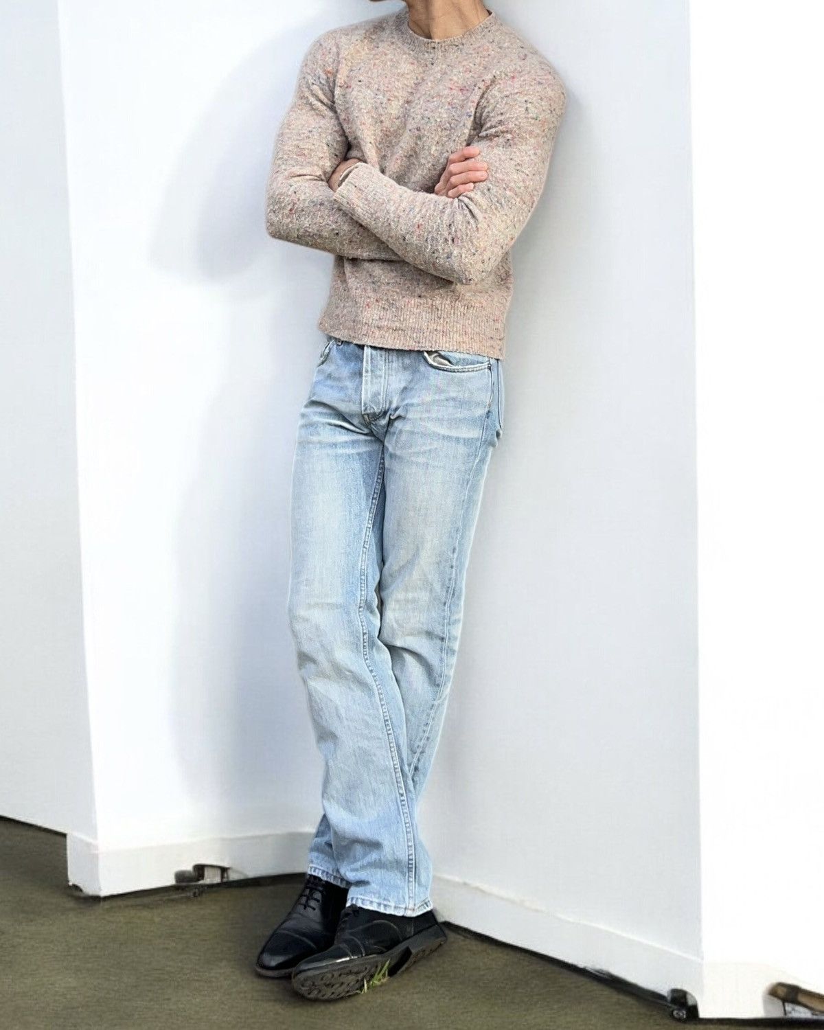 Helmut Lang Helmut Lang 2003 Vintage Clean Broken Denim Jeans Size US 30 / EU 46 - 2 Thumbnail