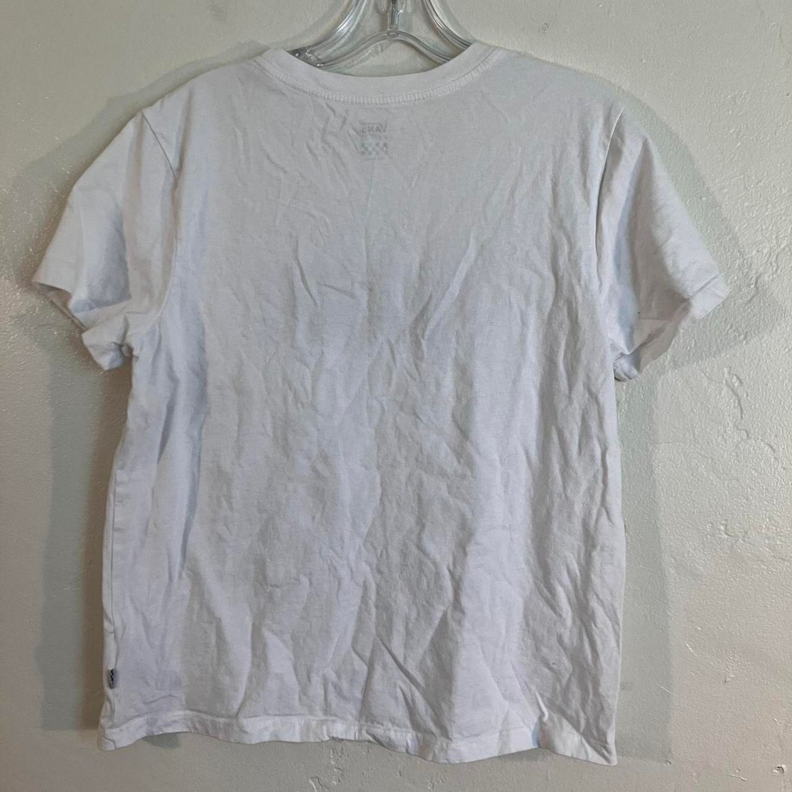 Vans Vans White Graphic Tee w Felted Logo Skater T-shirt Size XL / US 12-14 / IT 48-50 - 4 Thumbnail