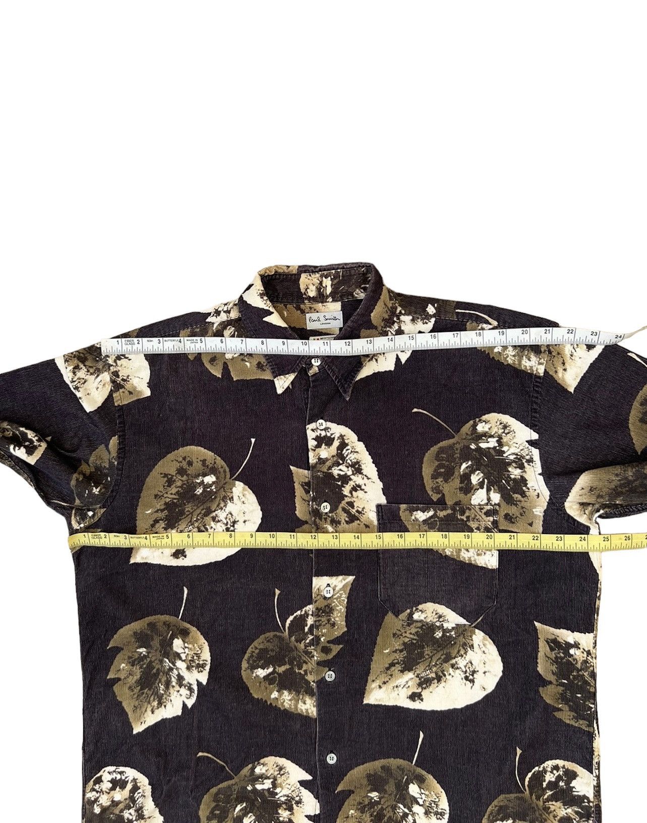 Paul Smith Paul Smith London Made in Japan Printed Leaf Corduroy Shirt Size US L / EU 52-54 / 3 - 3 Thumbnail