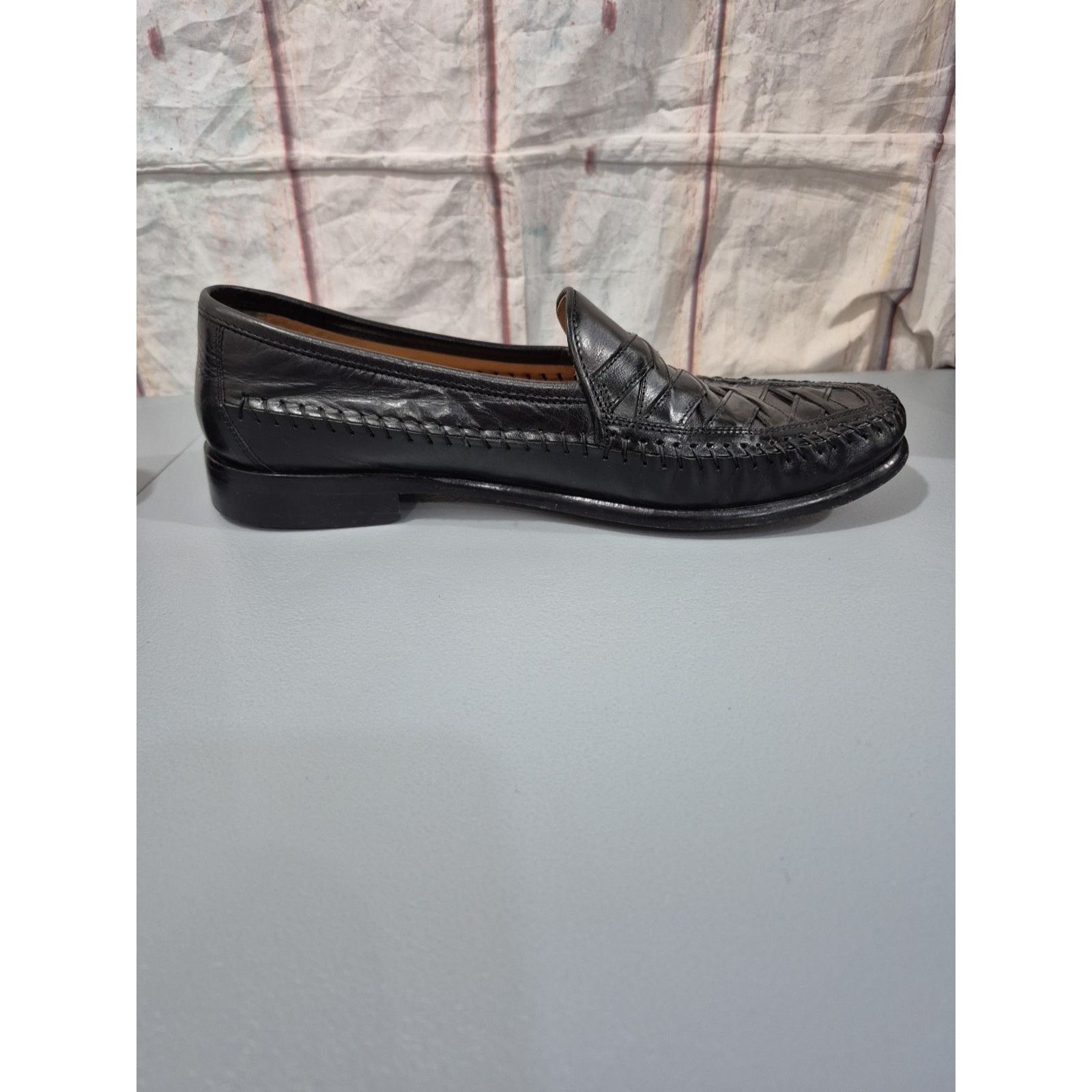 The Unbranded Brand Brass Boot Mens Shoes Size 8.5 M Leather Waved Black 9311401 Size US 8.5 / EU 41-42 - 6 Thumbnail