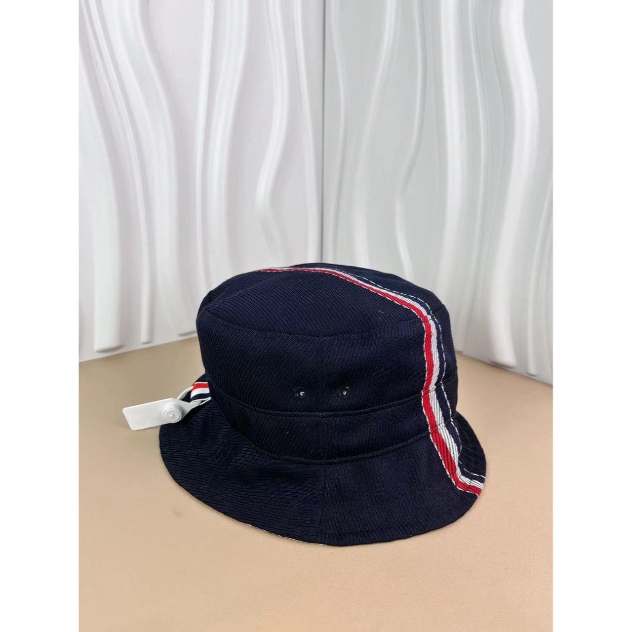 Thom Browne Thom Browne Navy Tricolor Striped Fisherman Bucket Hat Unise Size ONE SIZE - 7 Thumbnail
