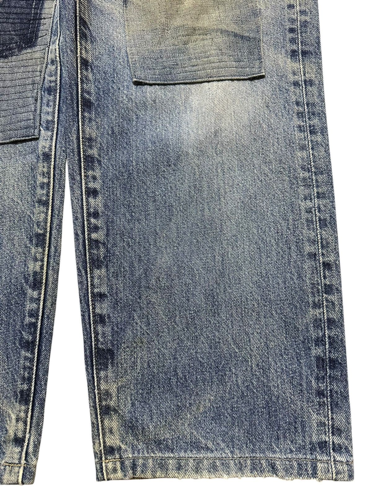 Japanese Brand Vintage Japanese Brand Blue Wash Style Patches Jeans Size US 31 - 8 Thumbnail