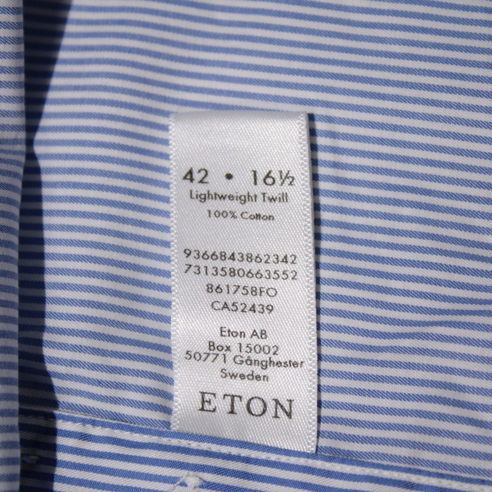 Eton Eton New with tags Shirt Size L US In Blue Size US L / EU 52-54 / 3 - 9 Thumbnail