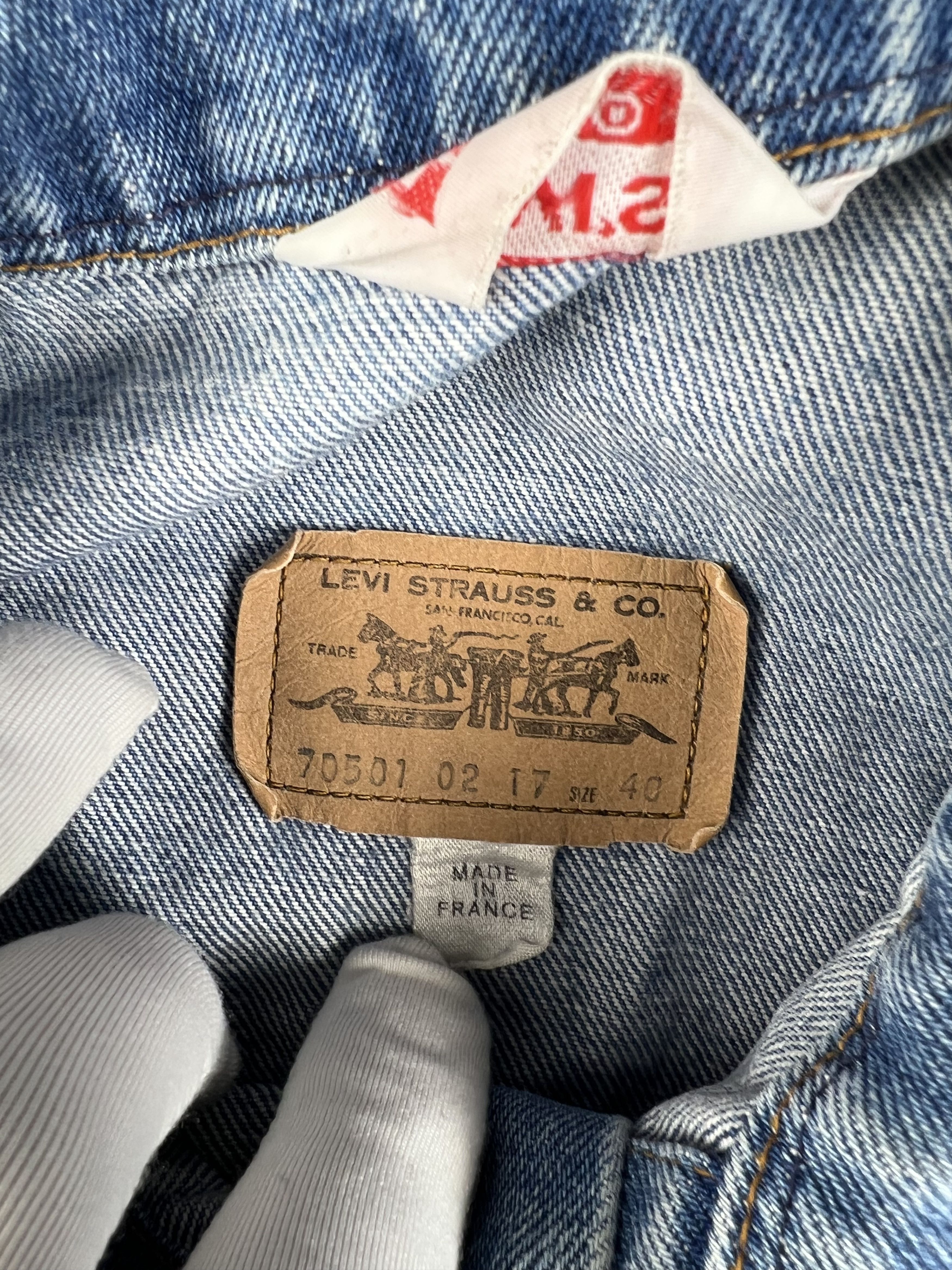 Levi's × Levi's Vintage Clothing Vintage Levis Vest S-M Made in France Size M / US 6-8 / IT 42-44 - 6 Thumbnail