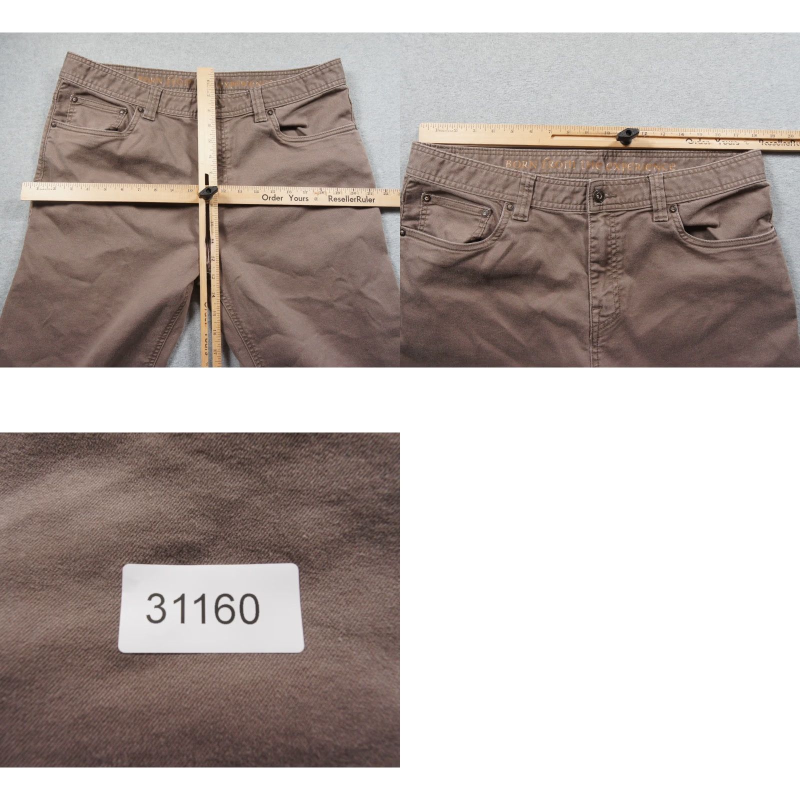 Prana Prana Jeans Mens Slim Fit Brown 36x33 5-Pocket Design Stretch Outdoor Casual Adult Pants Size US 36 / EU 52 - 9 Thumbnail