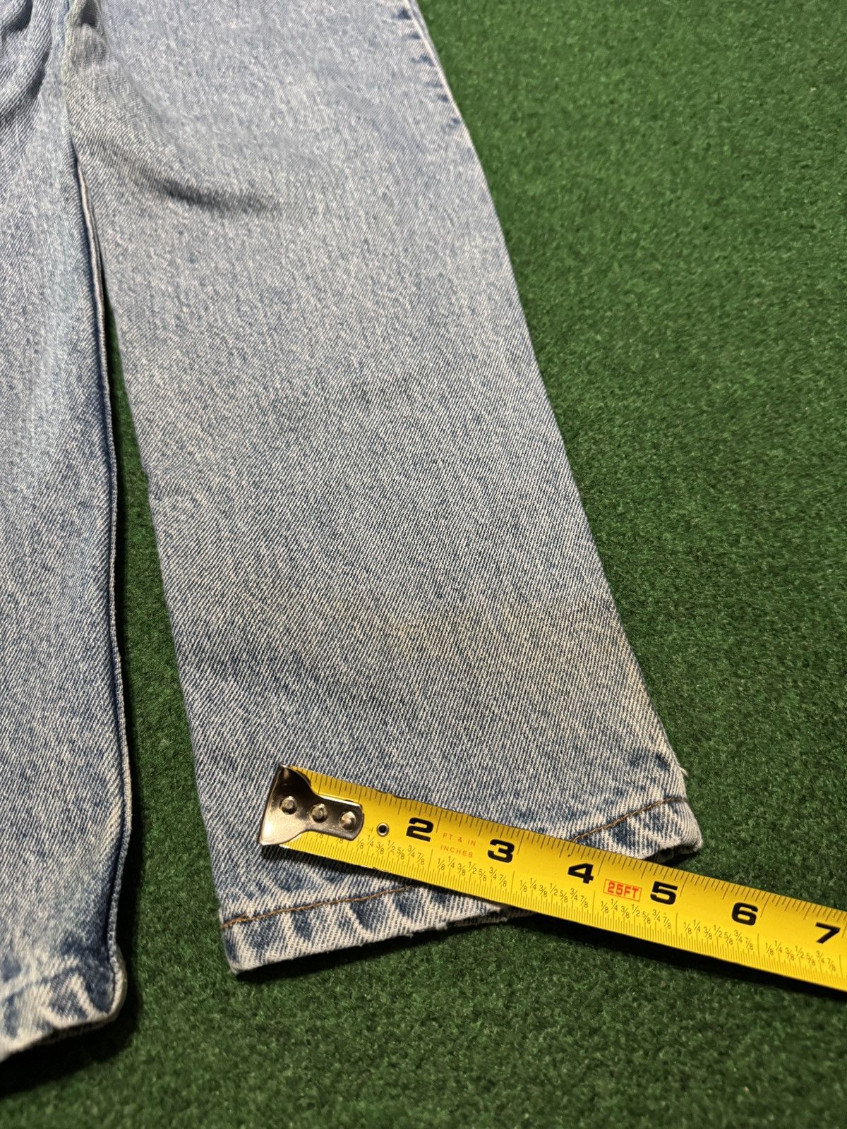 Levi's Vintage Clothing Vintage 90s Levi’s 550 Relaxed Fit Taper 28x30 Denim Jeans Size 30" / US 8 / IT 44 - 13 Thumbnail