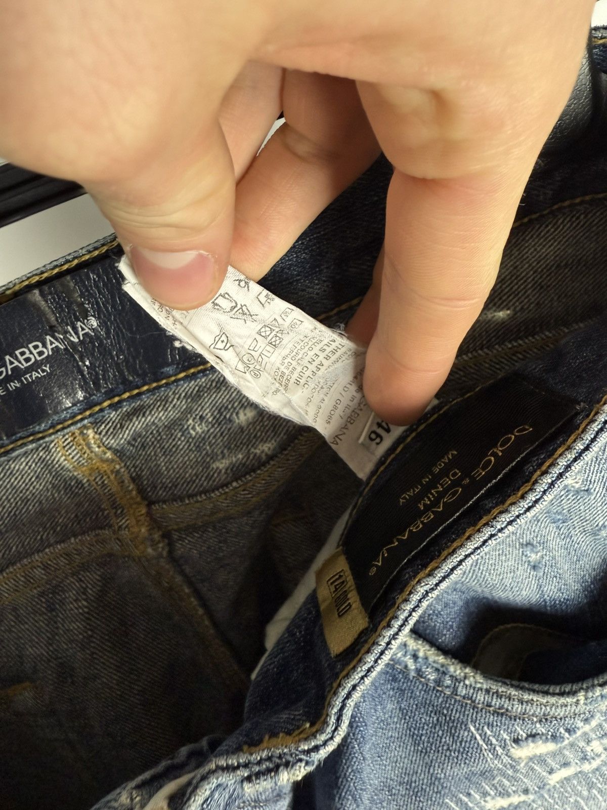 Beauty Beast × Dolce & Gabbana × Hysteric Glamour Rare D&G Distressed Paint Splatter Jeans Size US 31 - 13 Thumbnail