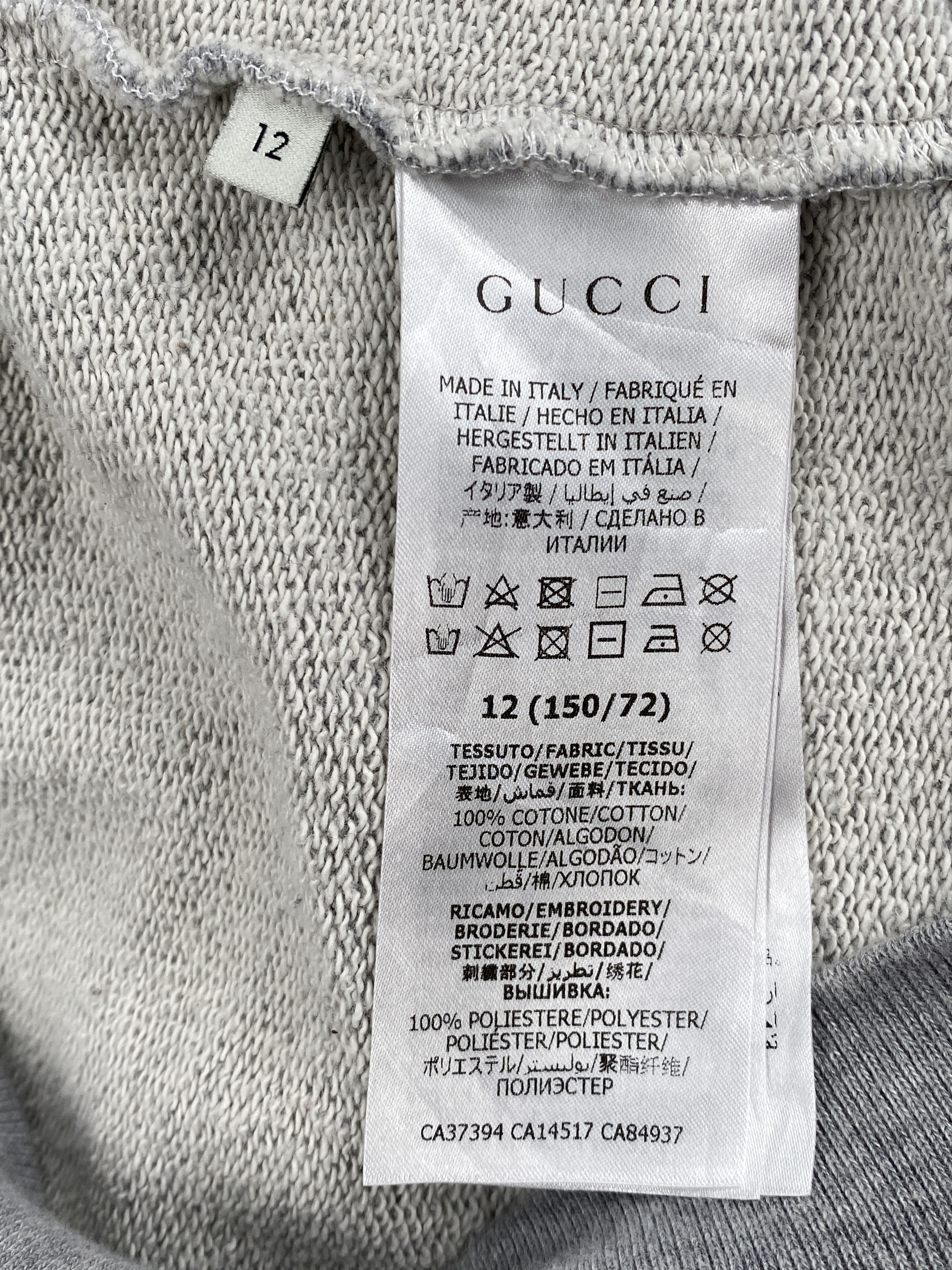 Gucci Kids Punk Print Cotton Sweatshirt Hoodie Size US S / EU 44-46 / 1 - 15 Thumbnail