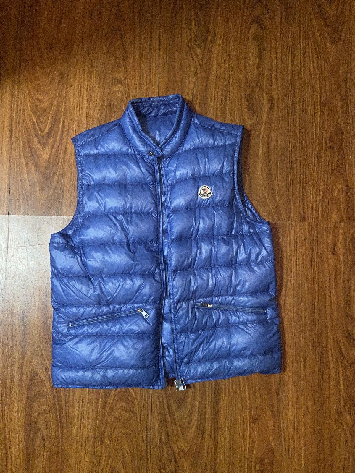Moncler Gui Longue Saison Down Vest Size 4/L