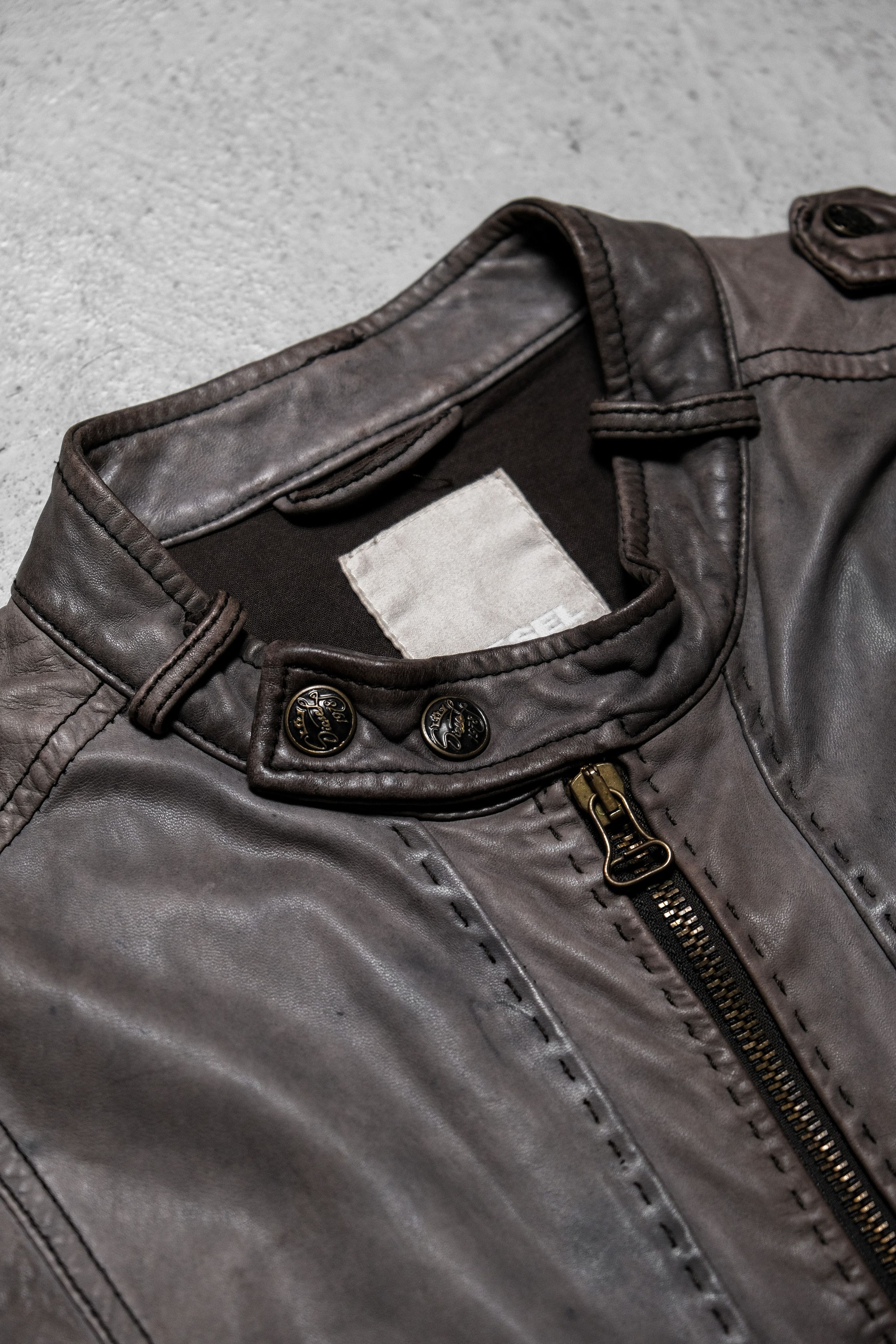 Diesel DIESEL Leather Rider Jacket Size US S / EU 44-46 / 1 - 4 Thumbnail