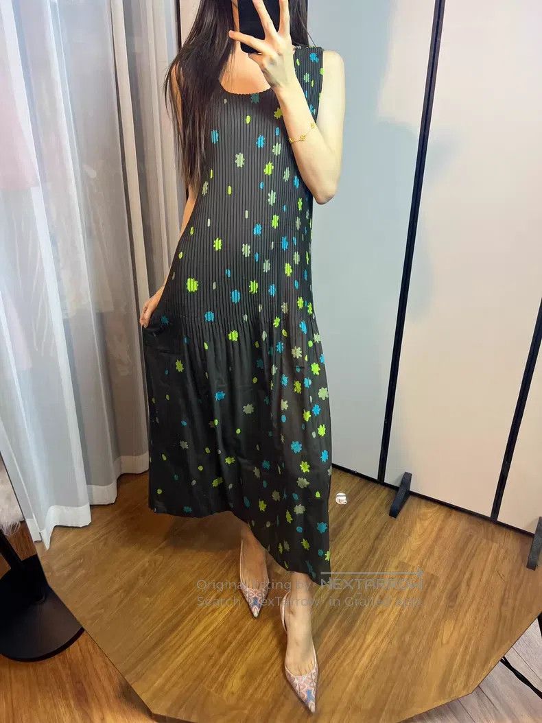 Issey Miyake Issey Miyake Irregular Floral Ruffle Dress Size M / US 6-8 / IT 42-44 - 9 Thumbnail