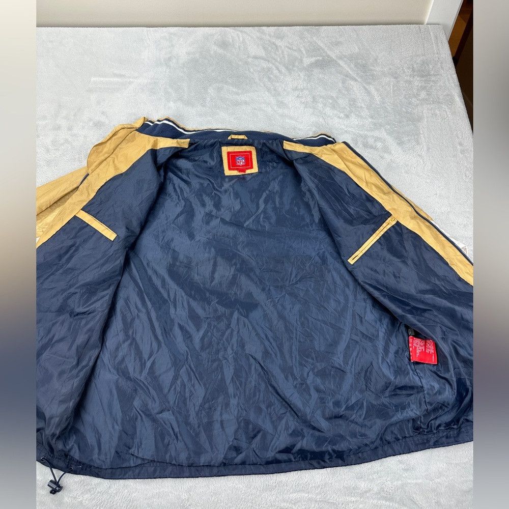 NFL St Louis Rams Men's Size XL Vintage NFL Polyester Full Zip Size US XL / EU 56 / 4 - 8 Thumbnail