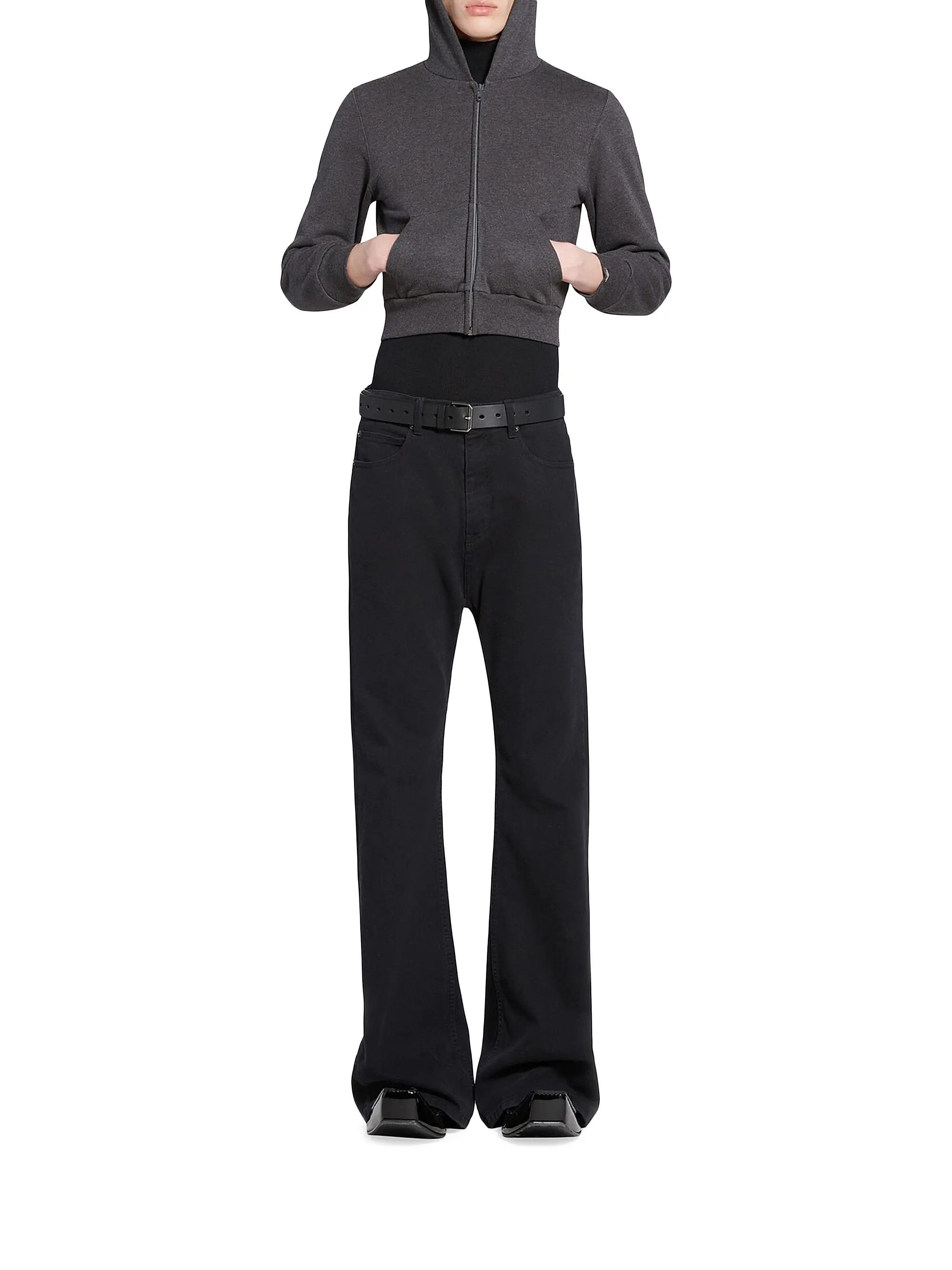 Balenciaga o1bcso1str1025 Flared Pants in Dark Grey Size US 30 / EU 46 - 7 Thumbnail