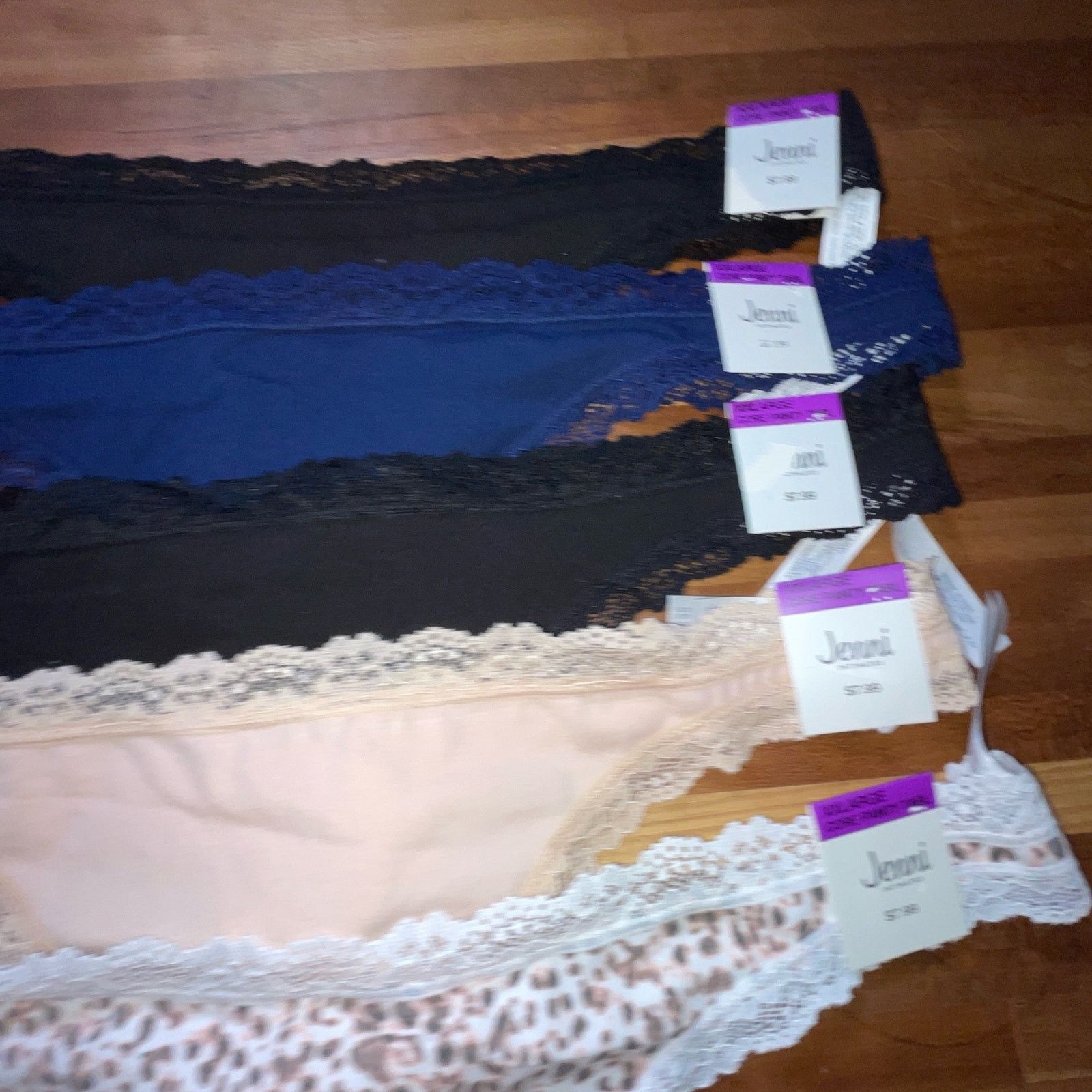 Other Jenni Women's Lace-Trim Thong set of 5 Size ONE SIZE - 4 Thumbnail