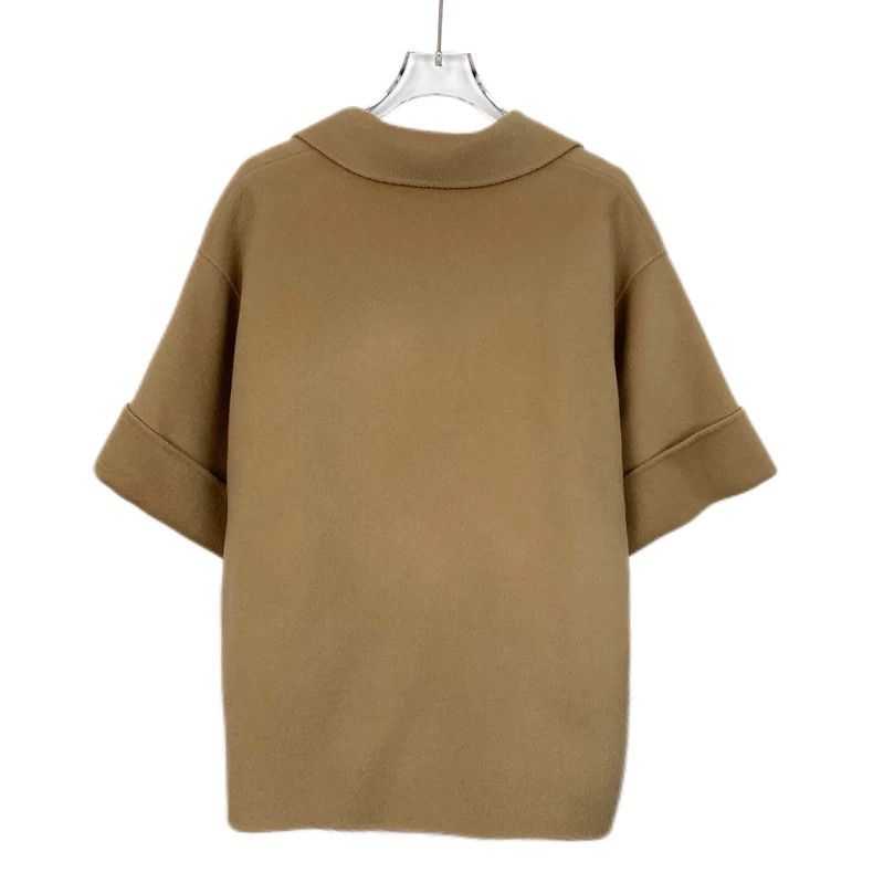 Max Mara Max Mara Brown sheepwool lapel double-breasted jacket coat Size XS / US 0-2 / IT 36-38 - 2 Thumbnail