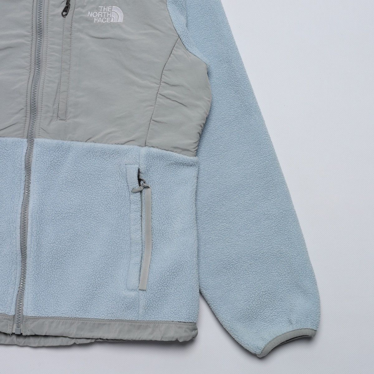 The North Face The North Face Blue Fleece Zip Nylon Jacket Size M / US 6-8 / IT 42-44 - 3 Thumbnail