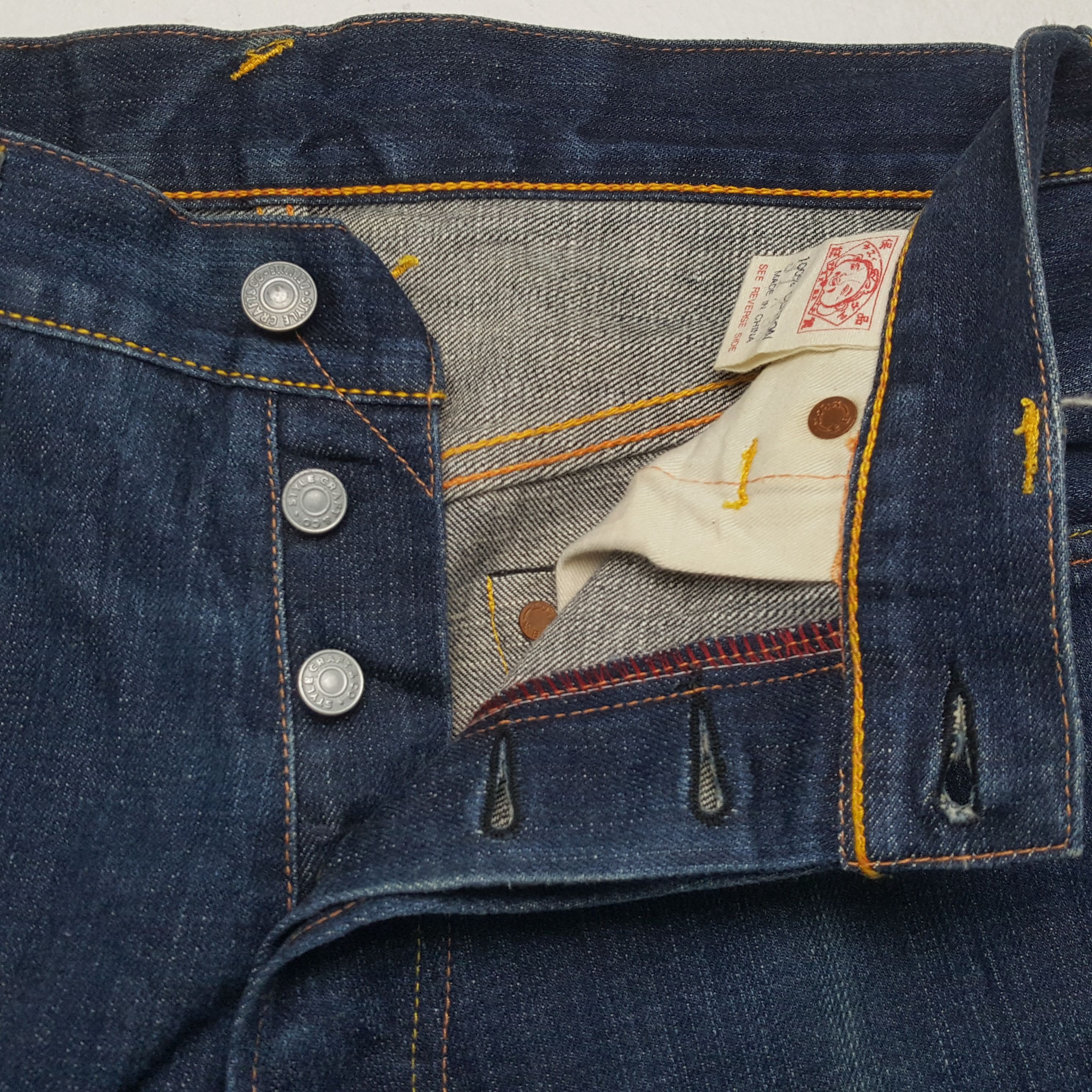 Evisu EVISU Japanese Brand Streetwear Custom Daicock Jeans Size US 29 - 12 Thumbnail