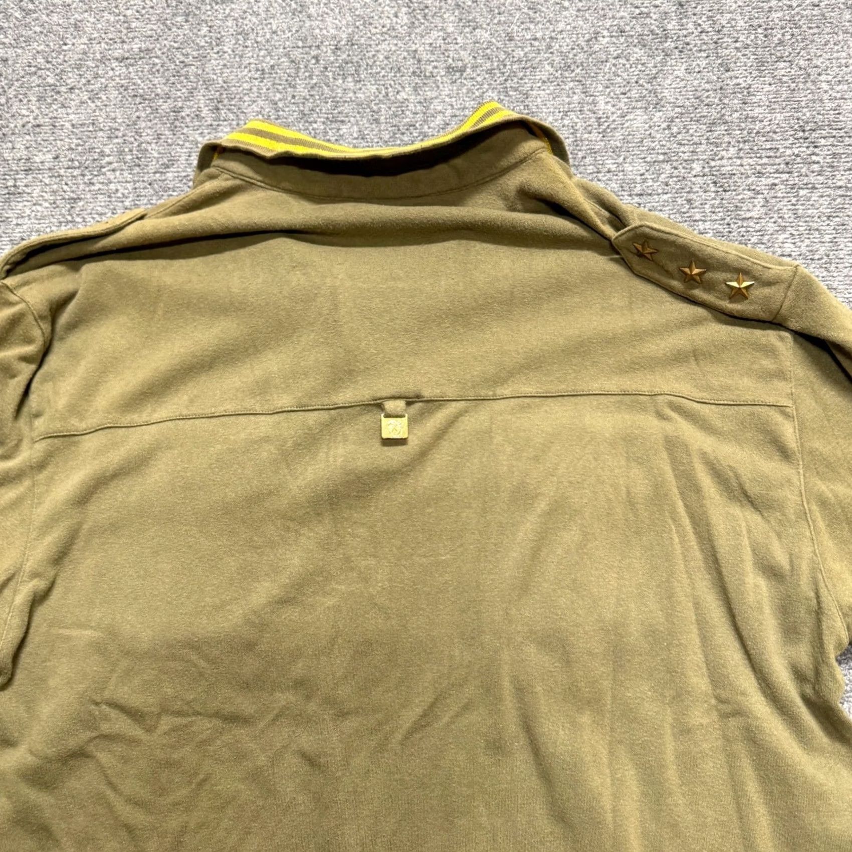 Vintage Bare Fox Polo Shirt Men's 2XLT Long Sleeve Cotton Embroidered Green Y2K Military Distressed Vintage Style Shirts/Boys? Size US XXL / EU 58 / 5 - 6 Thumbnail