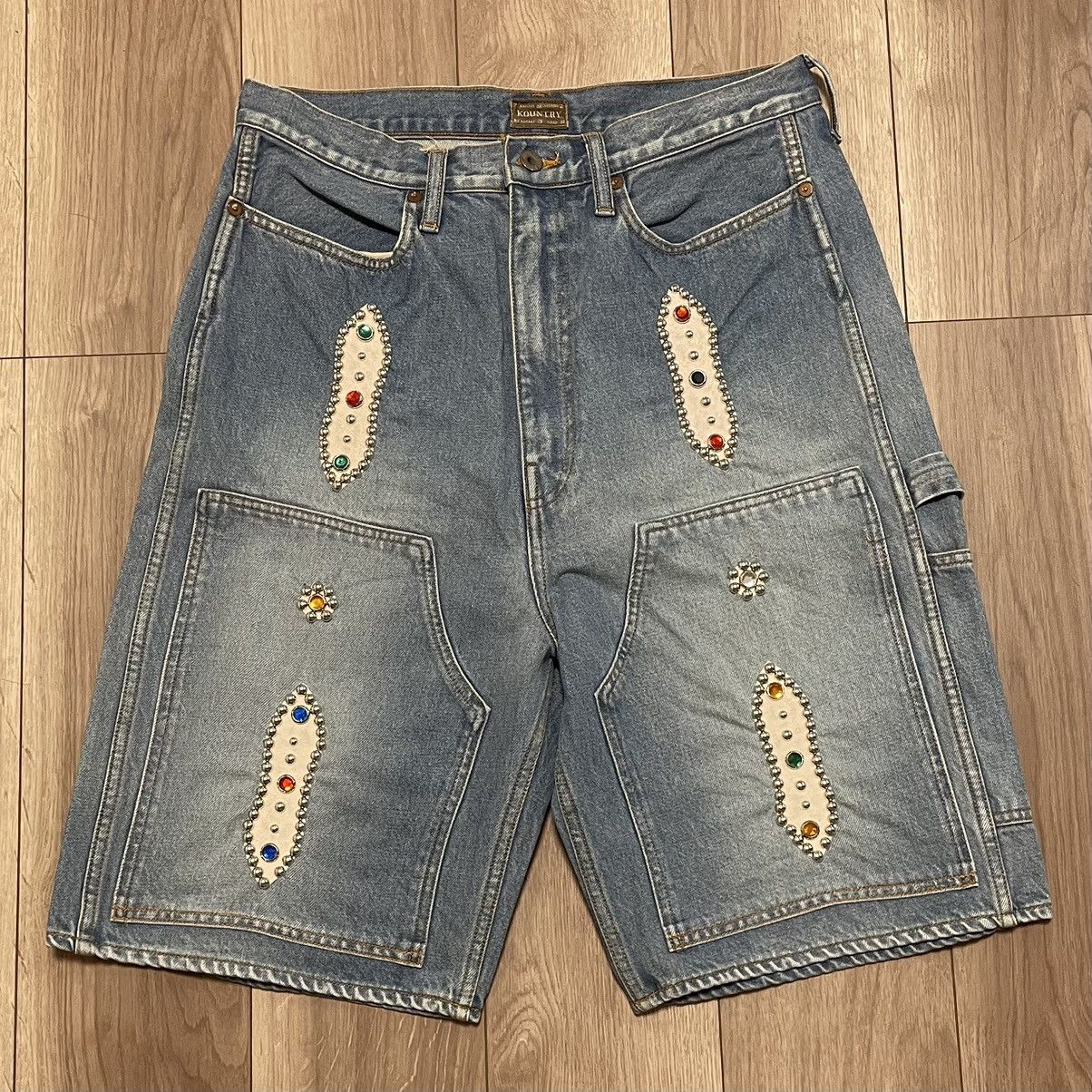 Kapital Jean Shorts Stud | Grailed