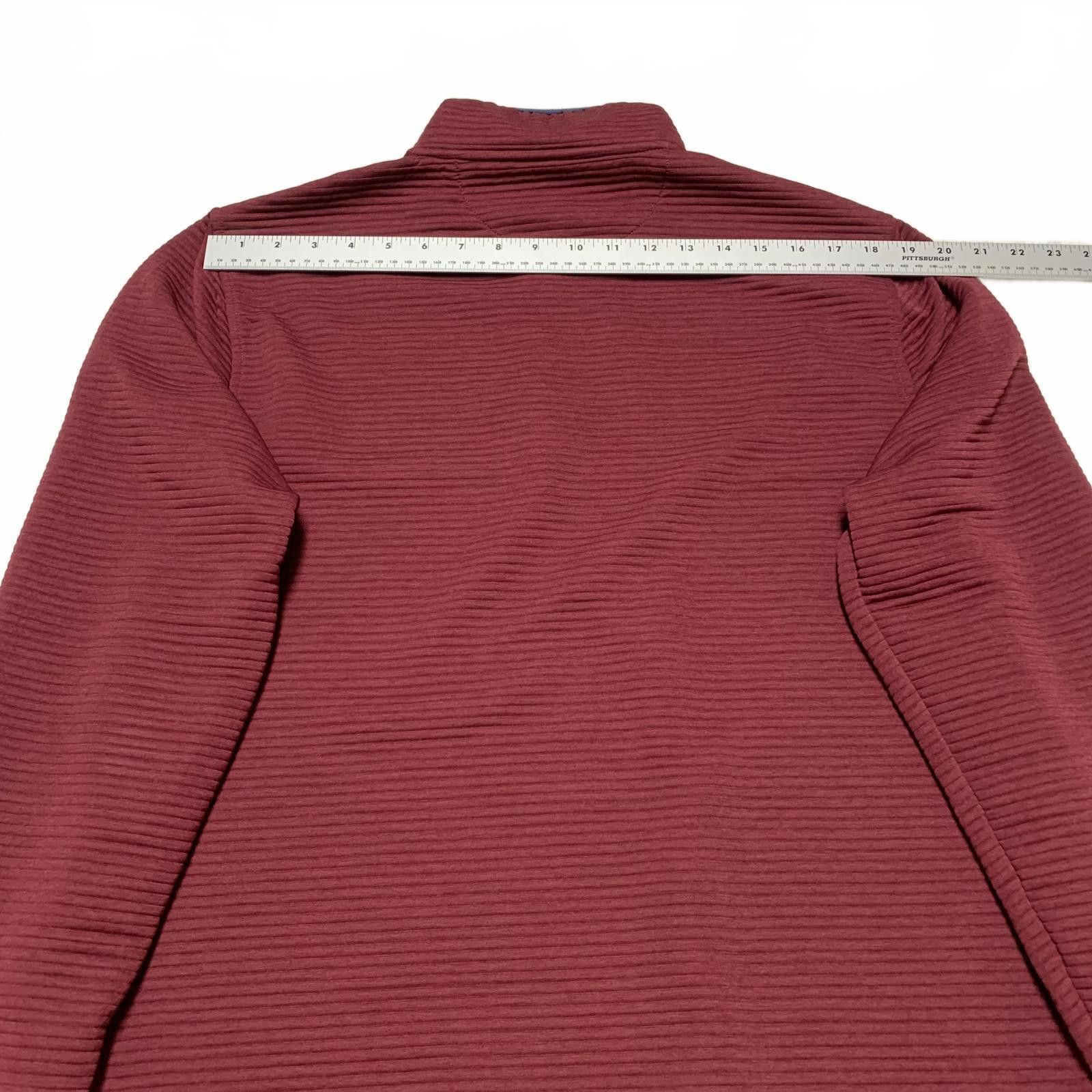 J.Crew J.Crew Men's Large Authentic Fleece Burgundy Pullover Size US L / EU 52-54 / 3 - 7 Thumbnail
