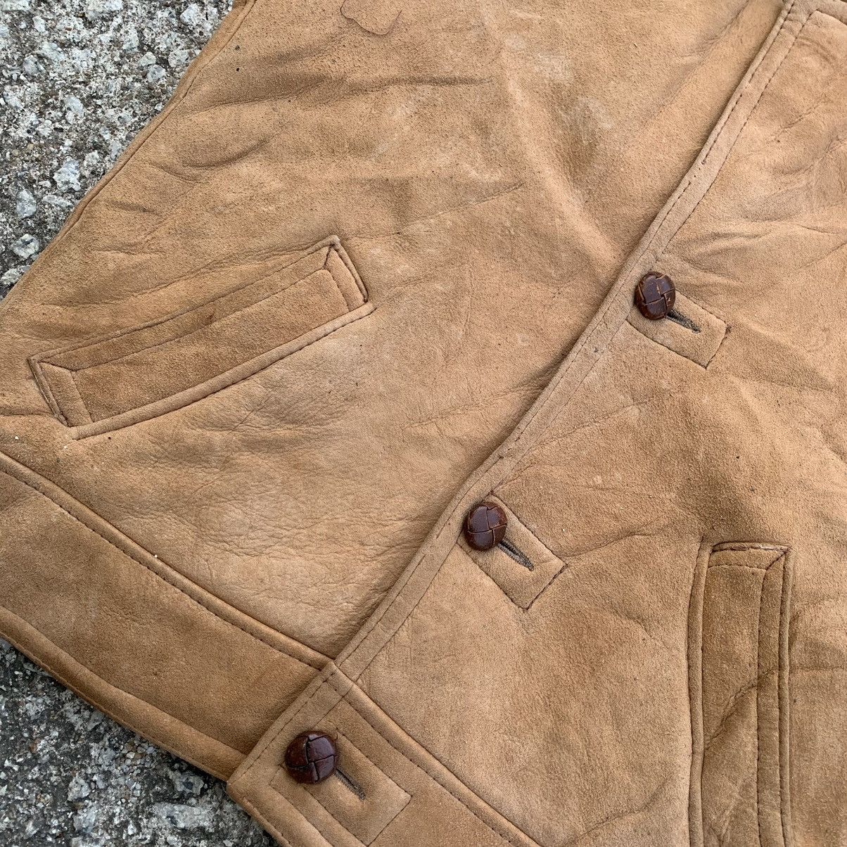 Schott × Vintage Schott Vest Leather Jacket Size US L / EU 52-54 / 3 - 5 Thumbnail