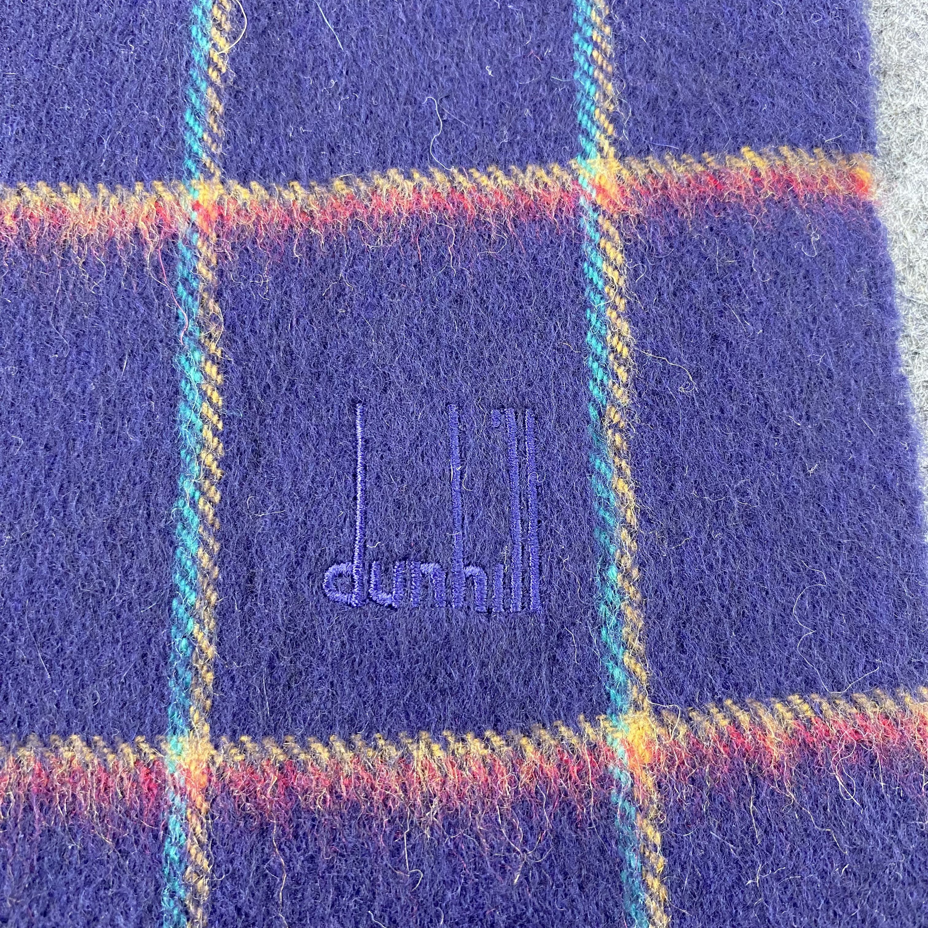 Alfred Dunhill × Vintage Alfred Dunhill Cashmere Muffler Scarf / Neckwear - T1540 Size ONE SIZE - 5 Thumbnail