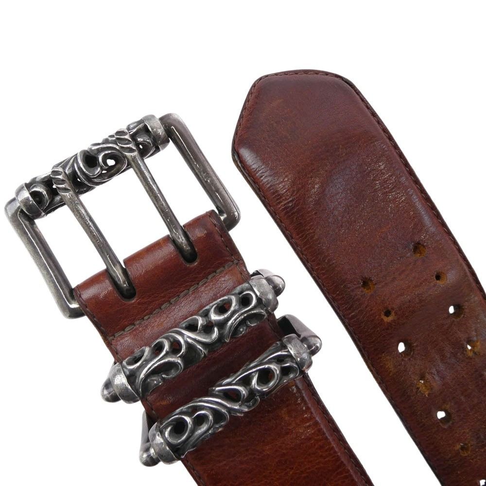 Chrome Hearts Chrome Hearts 3 Piece Roller Belt - Size 33 Size ONE SIZE - 4 Thumbnail