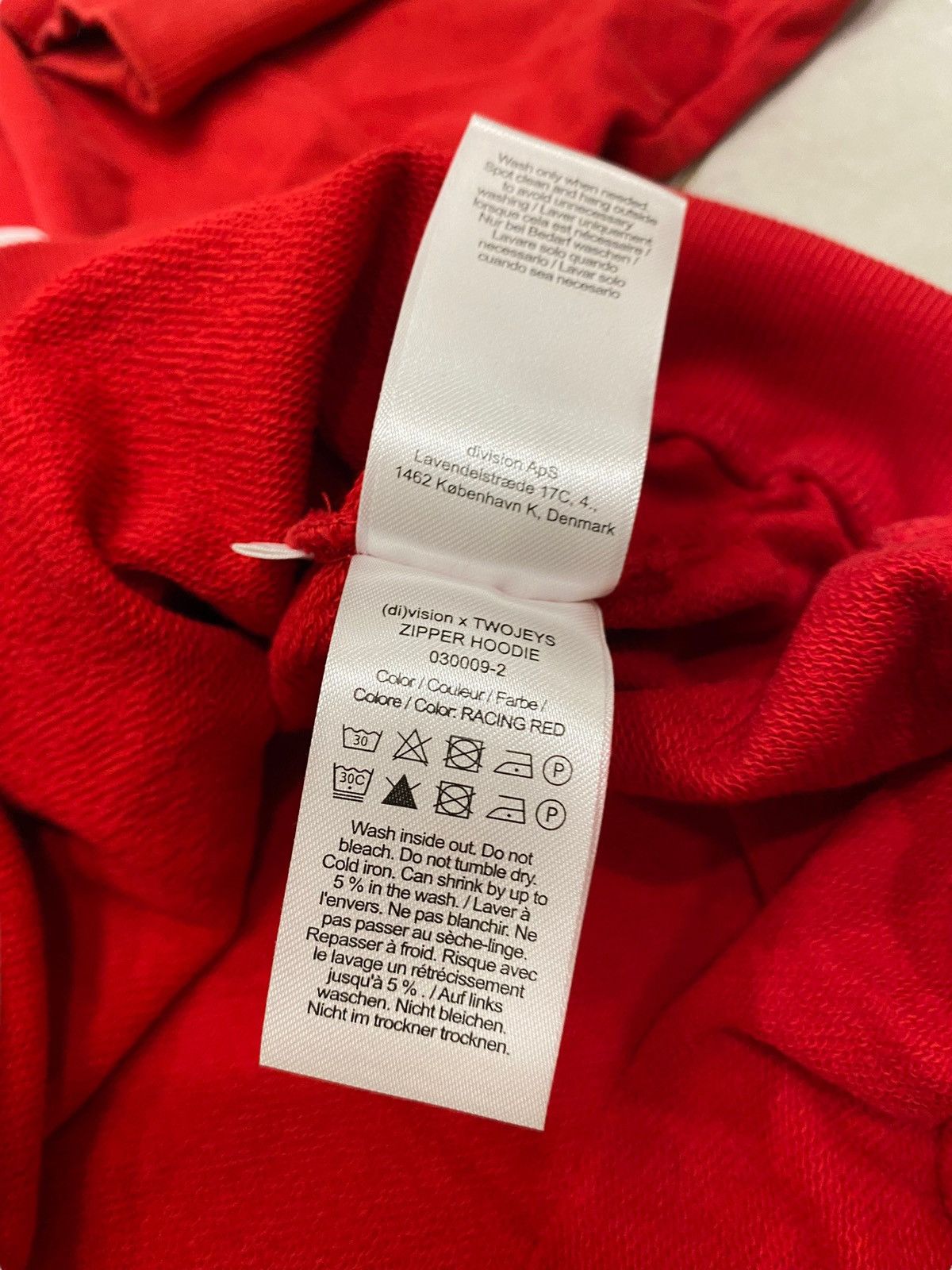 Designer (Di)vision Split Zip Up Spell Out Hoodie Sweatshirt Size US M / EU 48-50 / 2 - 11 Thumbnail