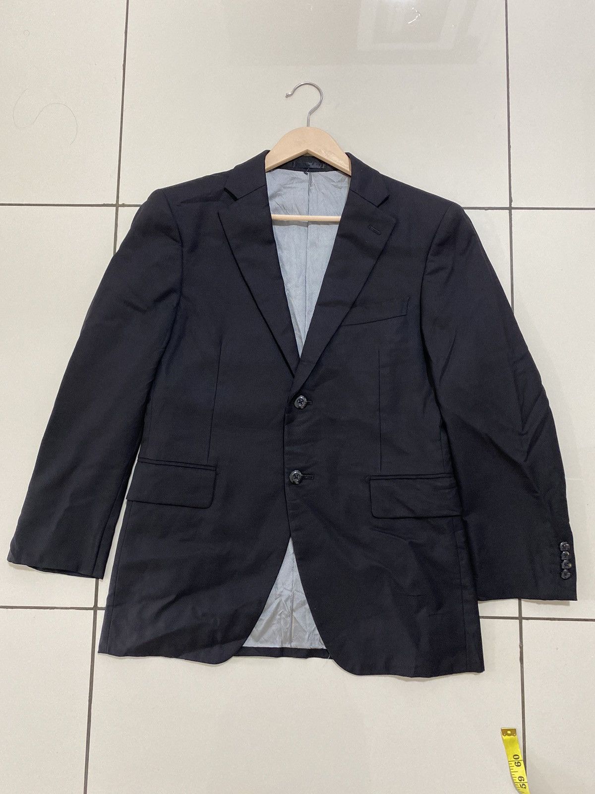Alfred Dunhill Dunhill Black Blazer Custom Made in Japan Size 42R - 8 Thumbnail