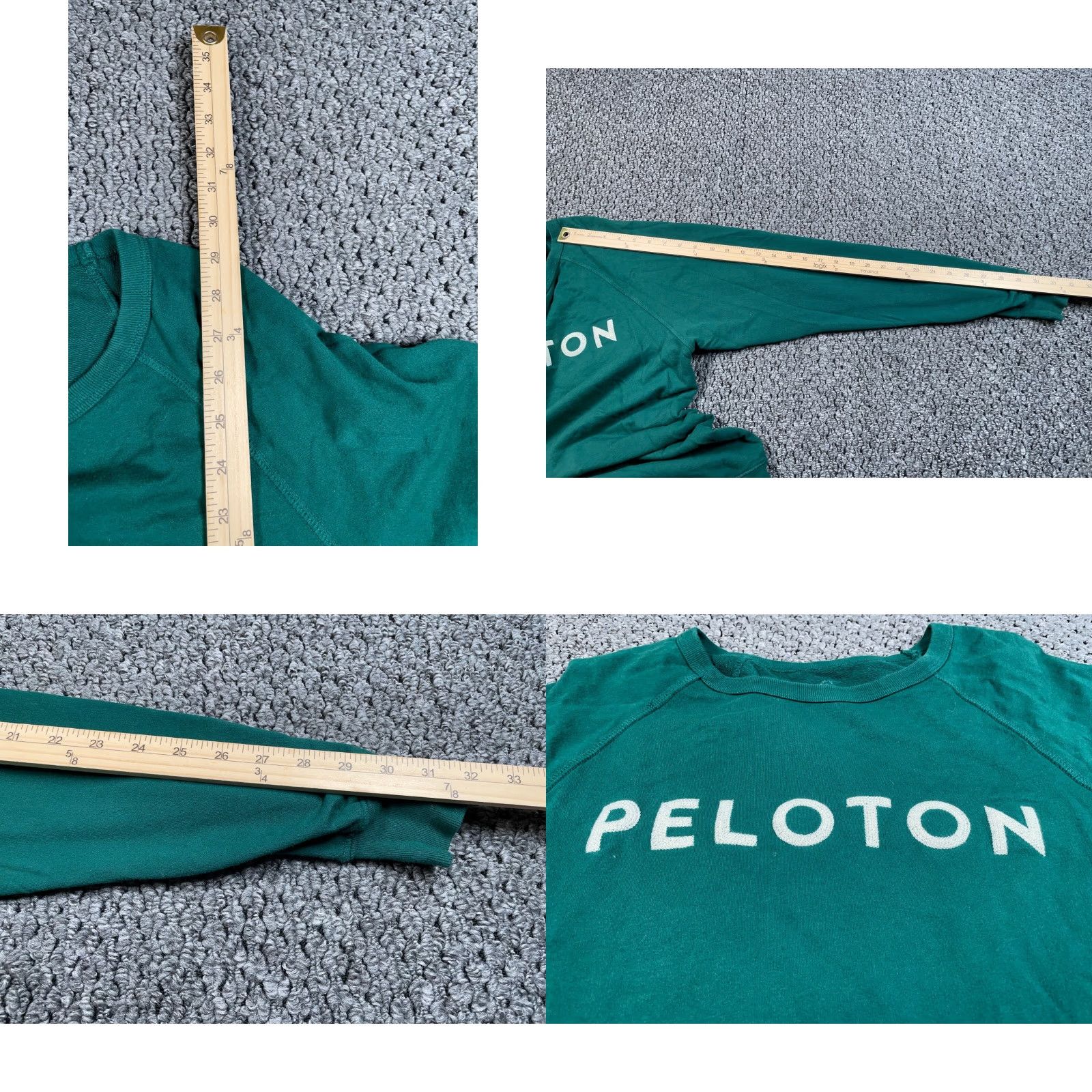 Vintage Peloton Lightweight Embroidered Sweatshirt Women Large Green Crewneck USA Made Size L / US 10 / IT 46 - 8 Thumbnail