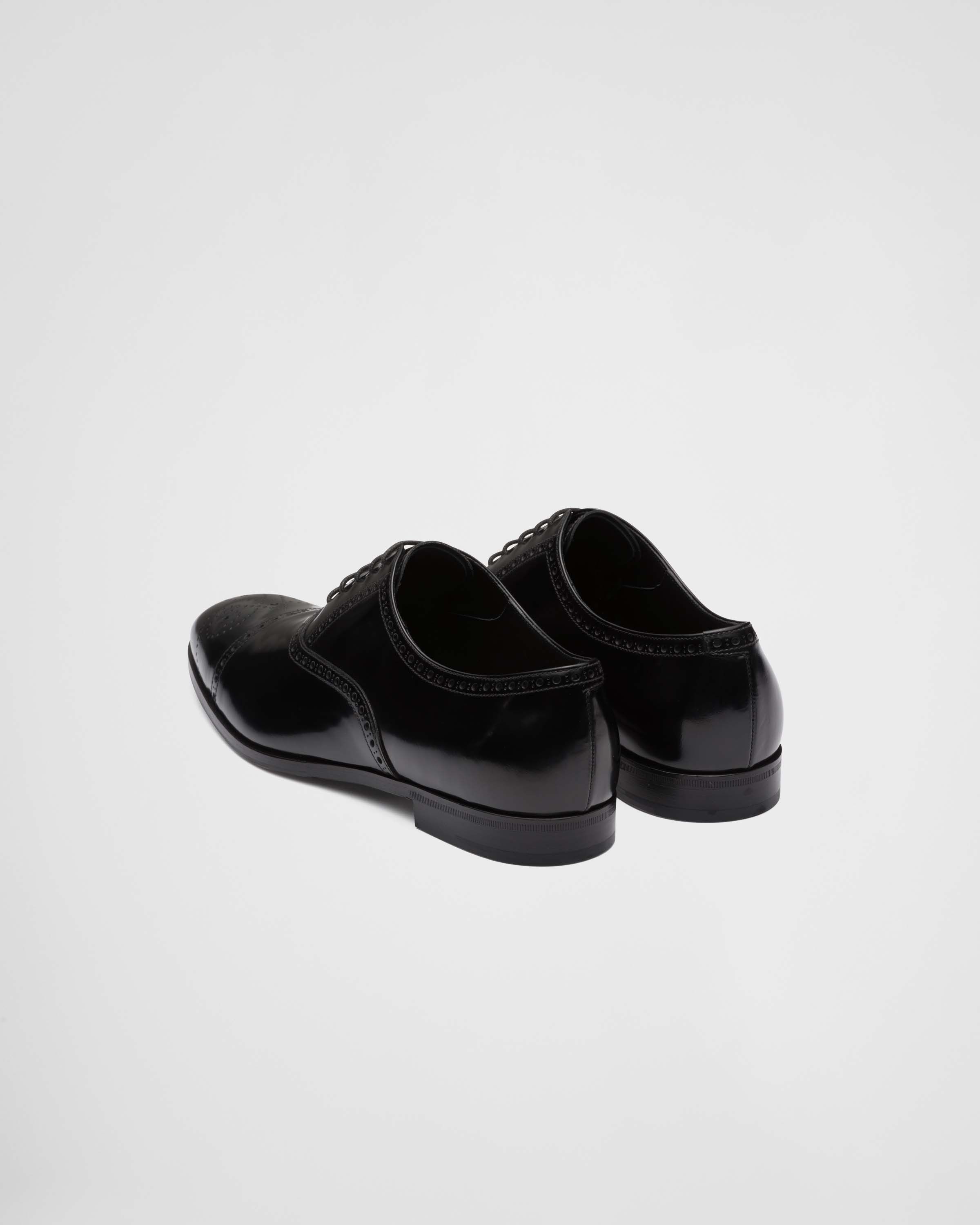Prada o1mt1gz0225 Brushed Oxford Brogue Shoes in Black Size US 7 / EU 40 - 5 Thumbnail