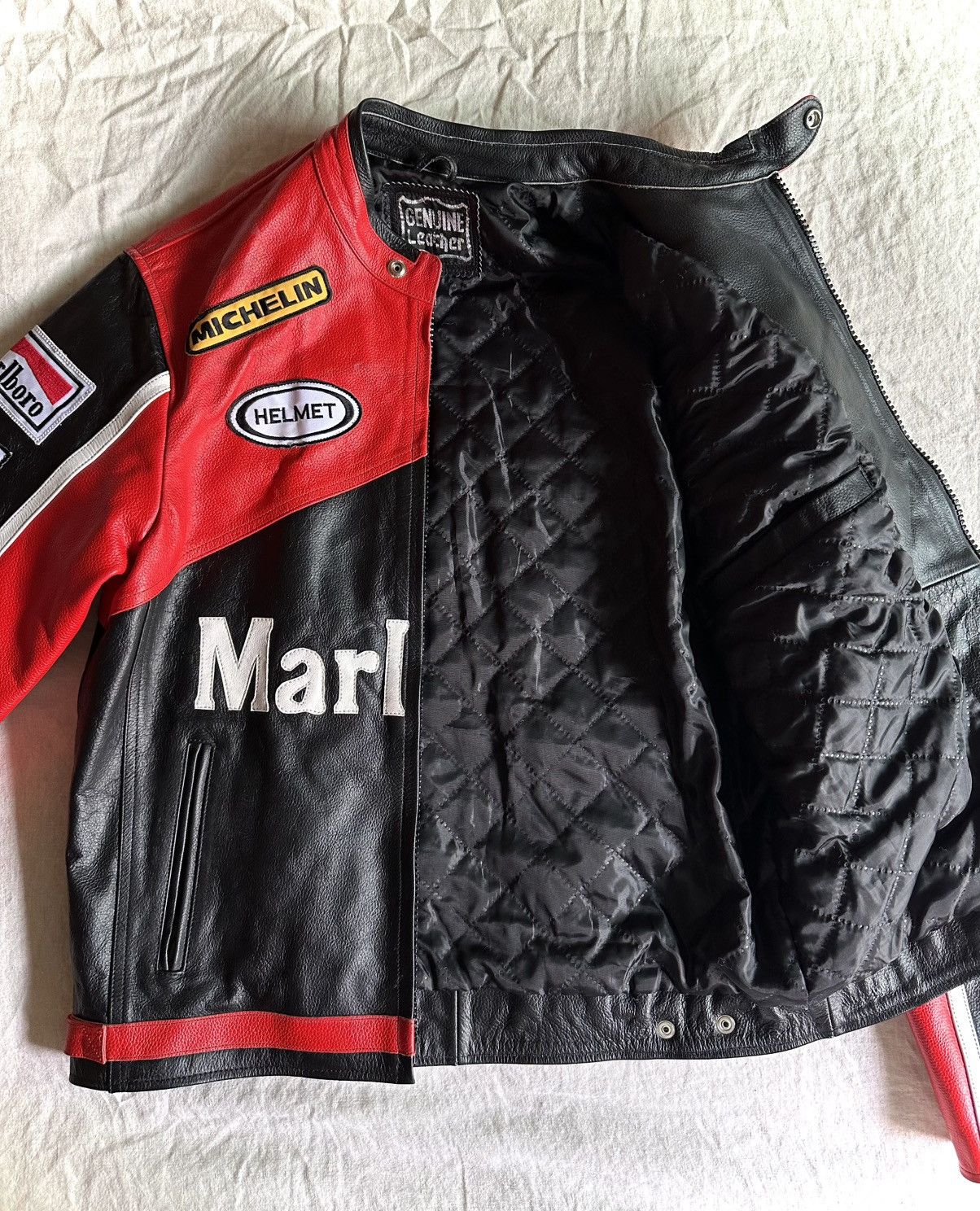 Marlboro Marlboro Leather Motorcycle Racing Jacket Size US M / EU 48-50 / 2 - 3 Thumbnail