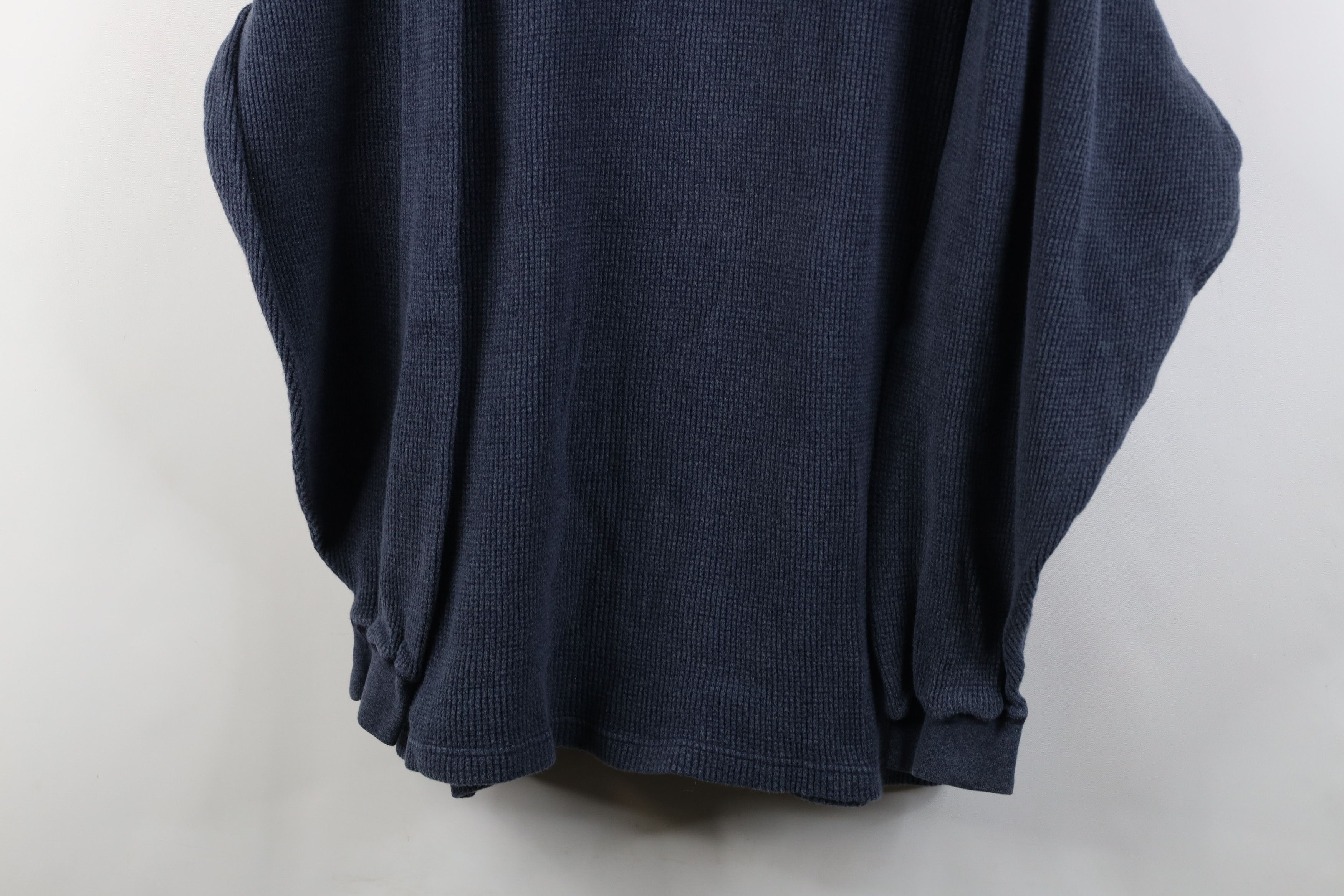 Vintage Vintage 90s Y2K Streetwear Knit Henley T-Shirt Blue USA Size US L / EU 52-54 / 3 - 3 Thumbnail