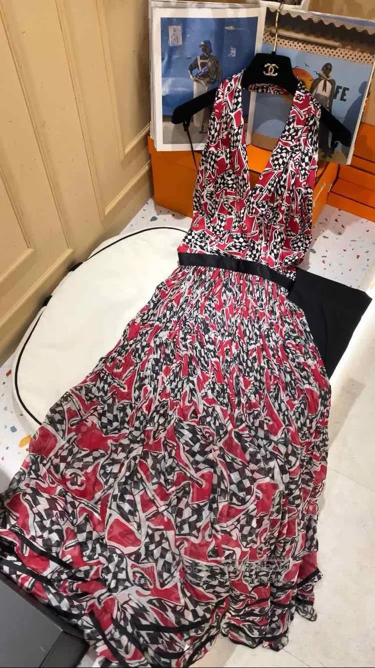 Chanel Chanel 23C Monte Carlo racing chess pattern hanging neck d Size XS / US 0-2 / IT 36-38 - 1 Thumbnail