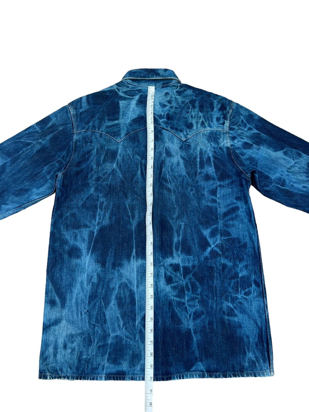 Beams Plus × Vintage Vintage 90s Beams Japan Bleached Thick Denim Western Shirt Size US M / EU 48-50 / 2 - 5 Thumbnail
