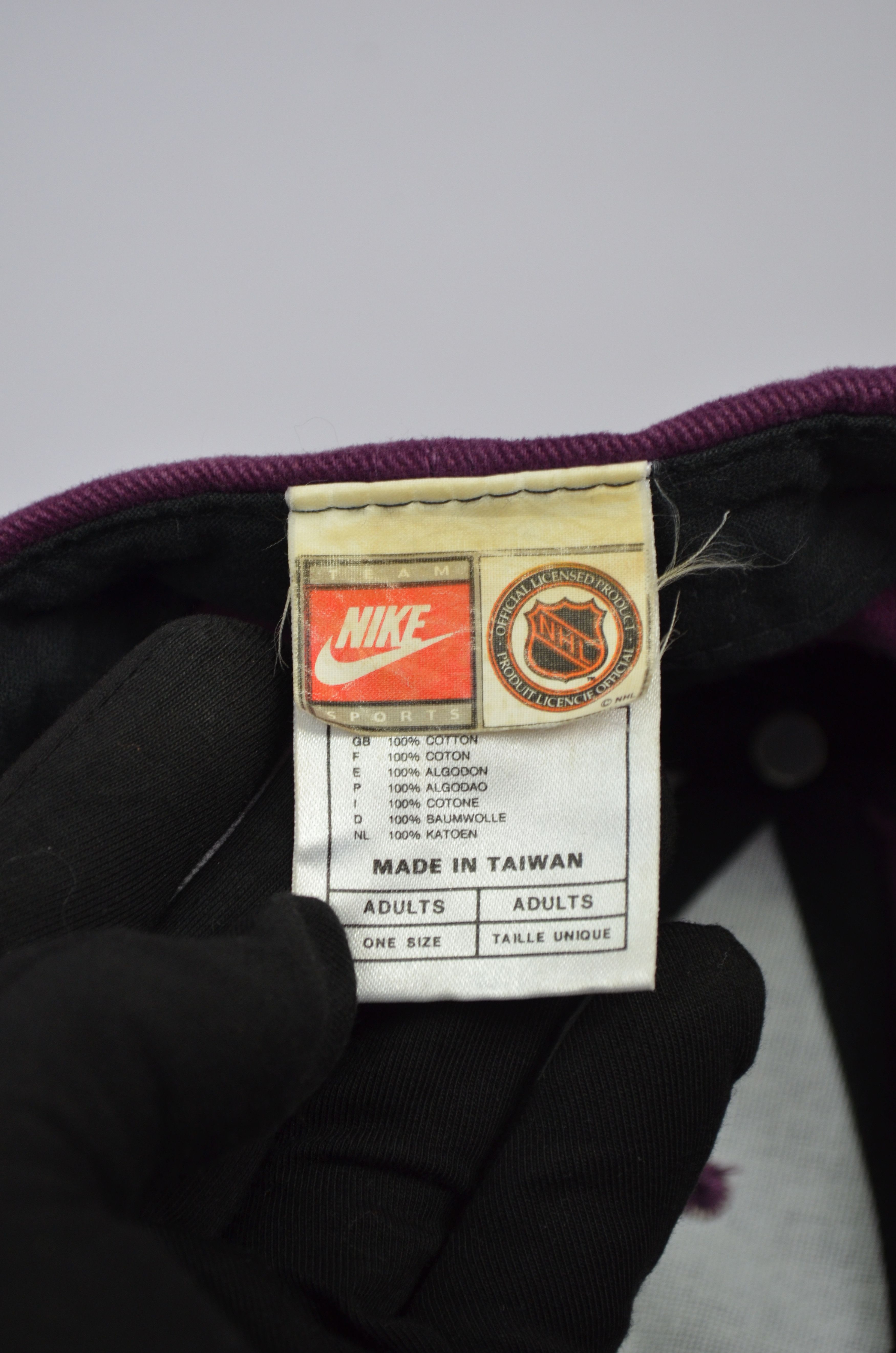 NHL × Nike 90s RARE Anaheim Mighty Ducks NHL Vintage NIKE Hat Logo Cap Size ONE SIZE - 11 Thumbnail