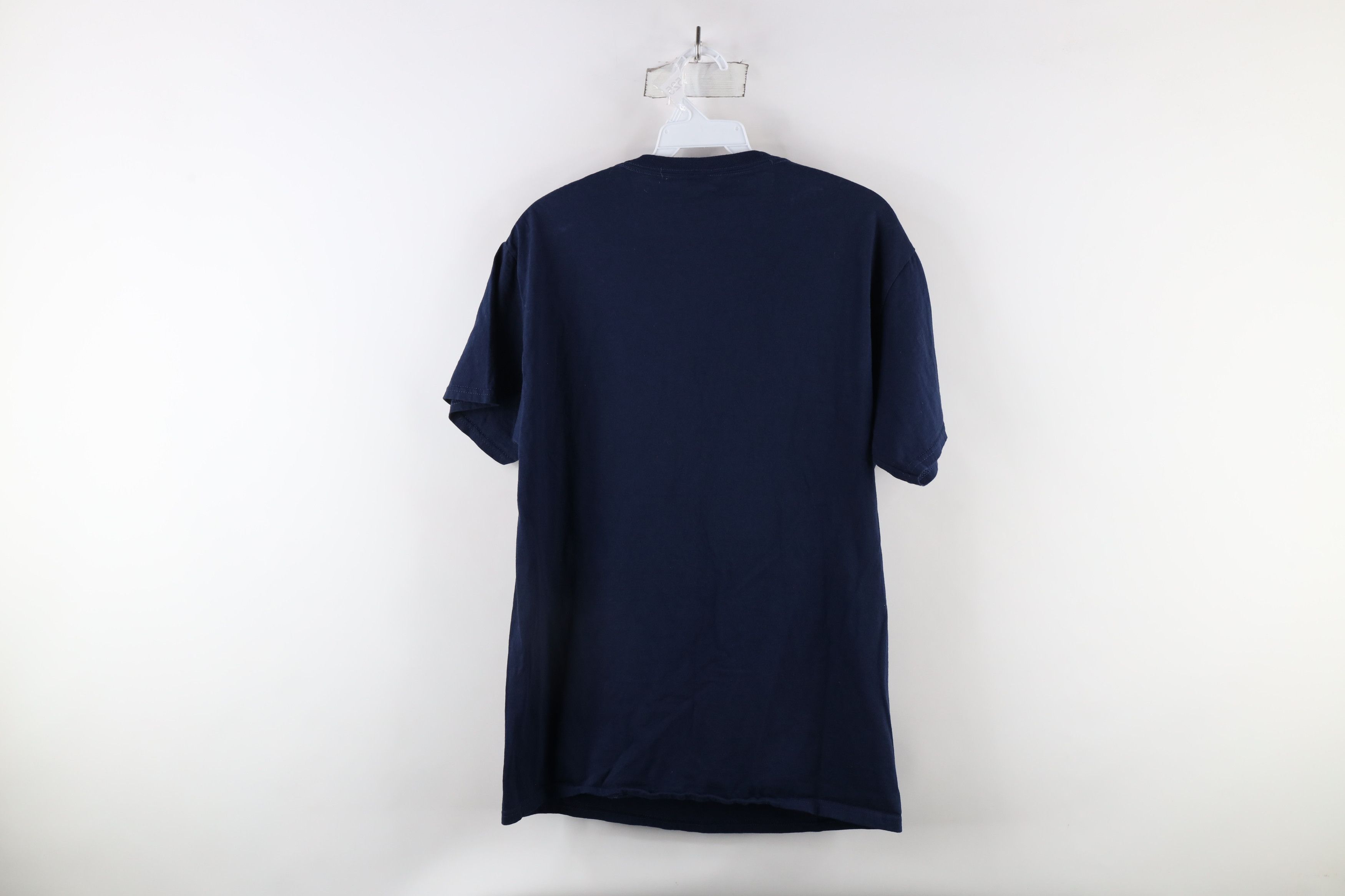 Vintage Vintage 90s Streetwear Wolf Moon Nature T-Shirt Blue Cotton Size US M / EU 48-50 / 2 - 7 Thumbnail