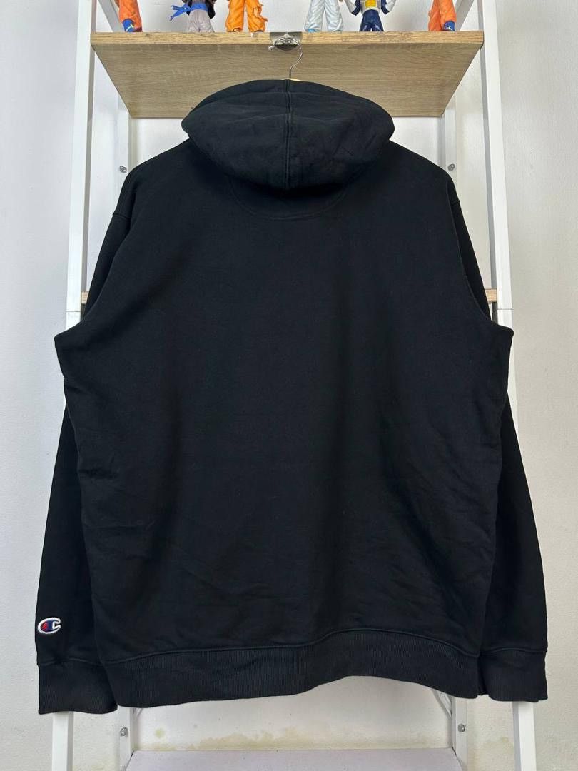 Champion × Supreme × Vision Streetwear Supreme Champion Big Satin Logo Hoodie Sweatshirt (PIT 23.5) Size US L / EU 52-54 / 3 - 5 Thumbnail