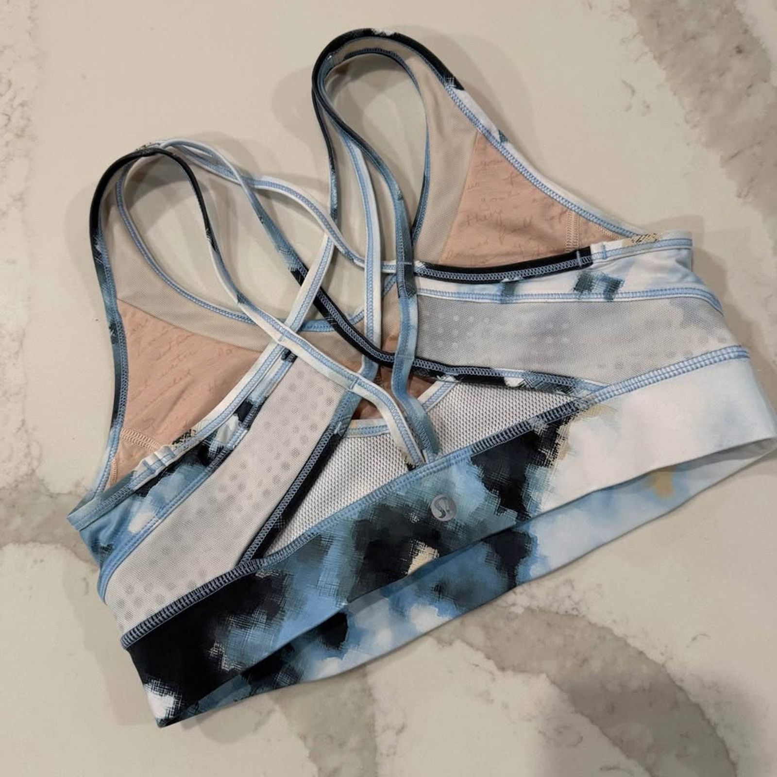 Lululemon Lululemon Energy Bra Womens Size 8 Ocean Blue Sports Strappy Size M / US 6-8 / IT 42-44 - 3 Thumbnail