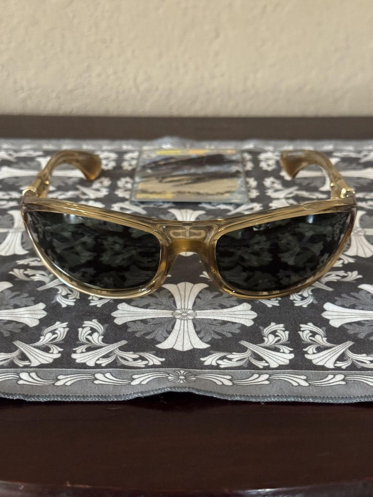 Chrome Hearts Chrome Hearts Brown & Gold Spreader Sunglasses Size ONE SIZE - 1 Thumbnail