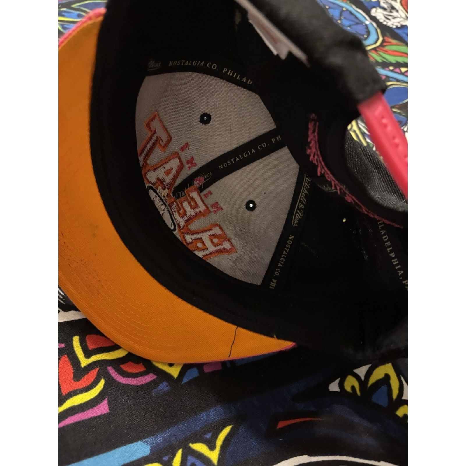 Mitchell & Ness miami heat mitchell ness OSFA miami night flame snapback Size ONE SIZE - 7 Thumbnail