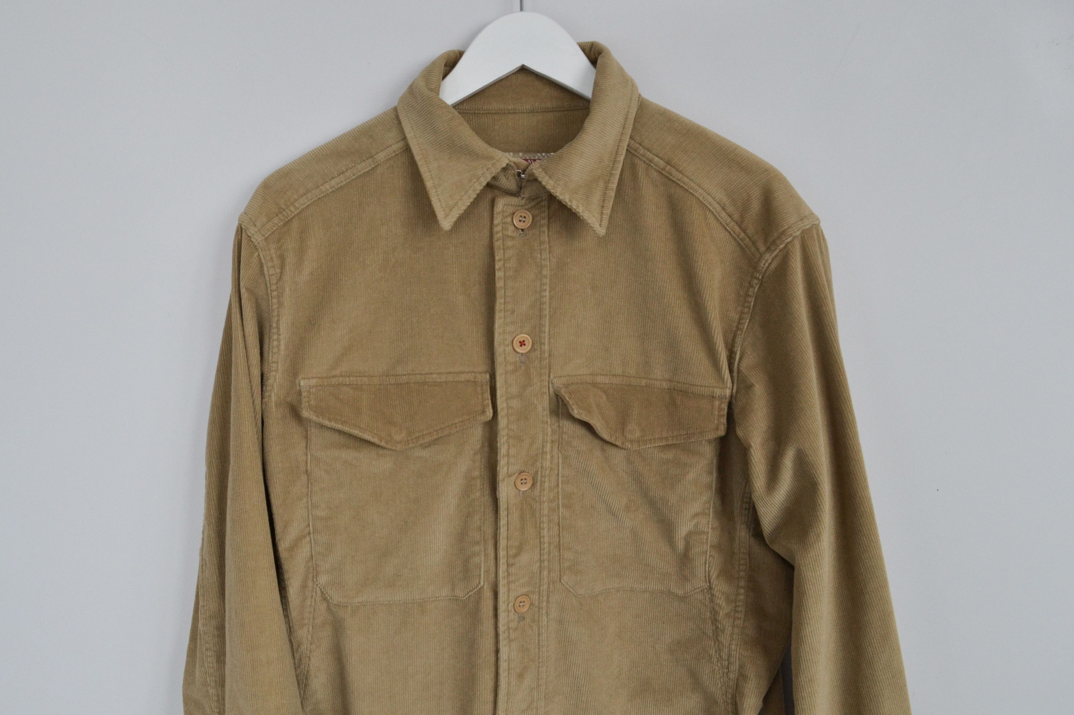 Prada 🔴 PRADA Jacket Velvet Blazer Red Tab Beige Vintage Coat Size US L / EU 52-54 / 3 - 3 Thumbnail
