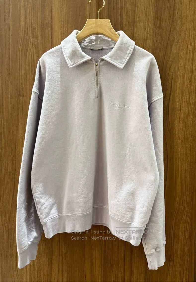 Dior Dior Light purple half-zipper sweatshirt Size US M / EU 48-50 / 2 - 1 Thumbnail